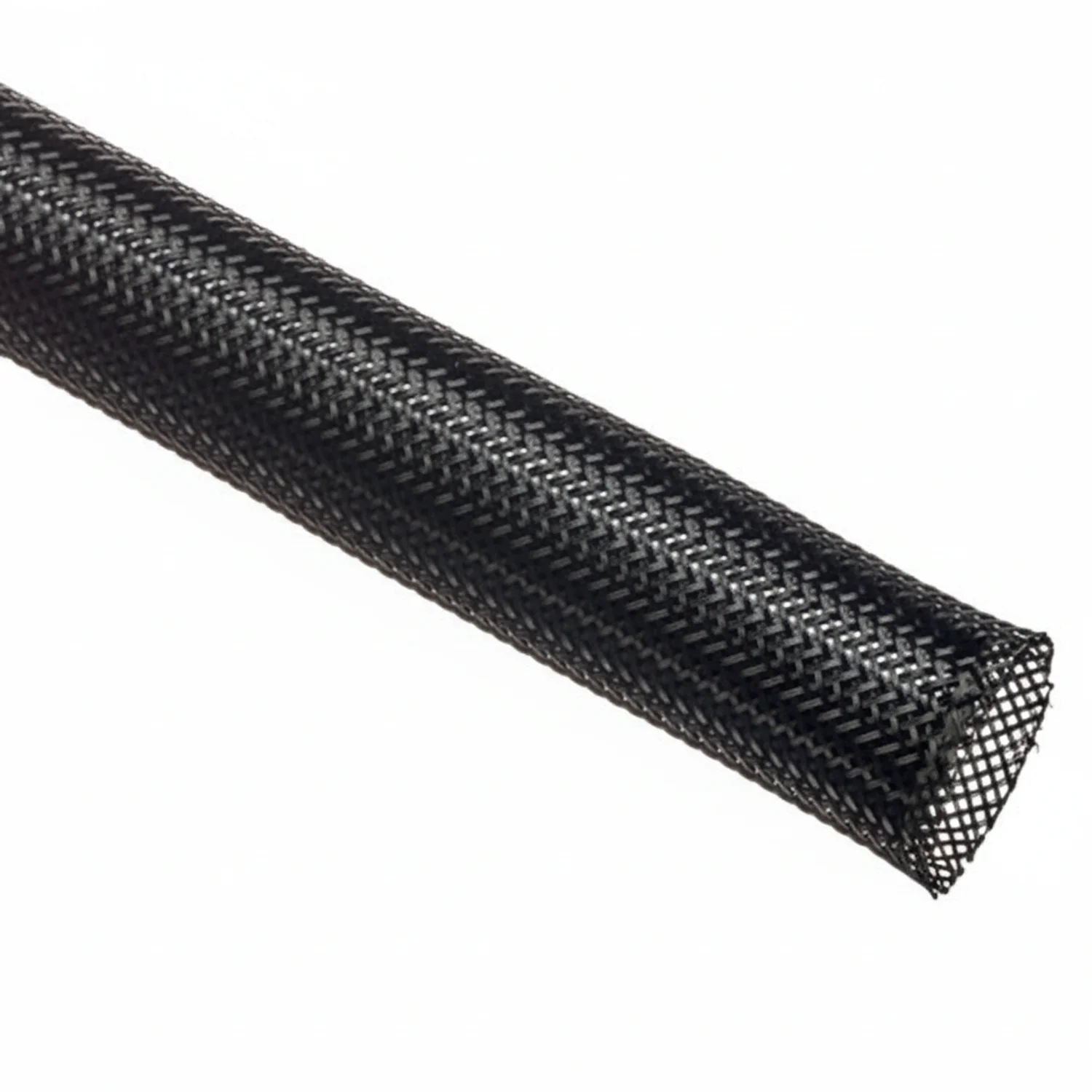 5/8” Black Techflex Flexo PET Expandable Braided Sleeving 100ft - Image 2
