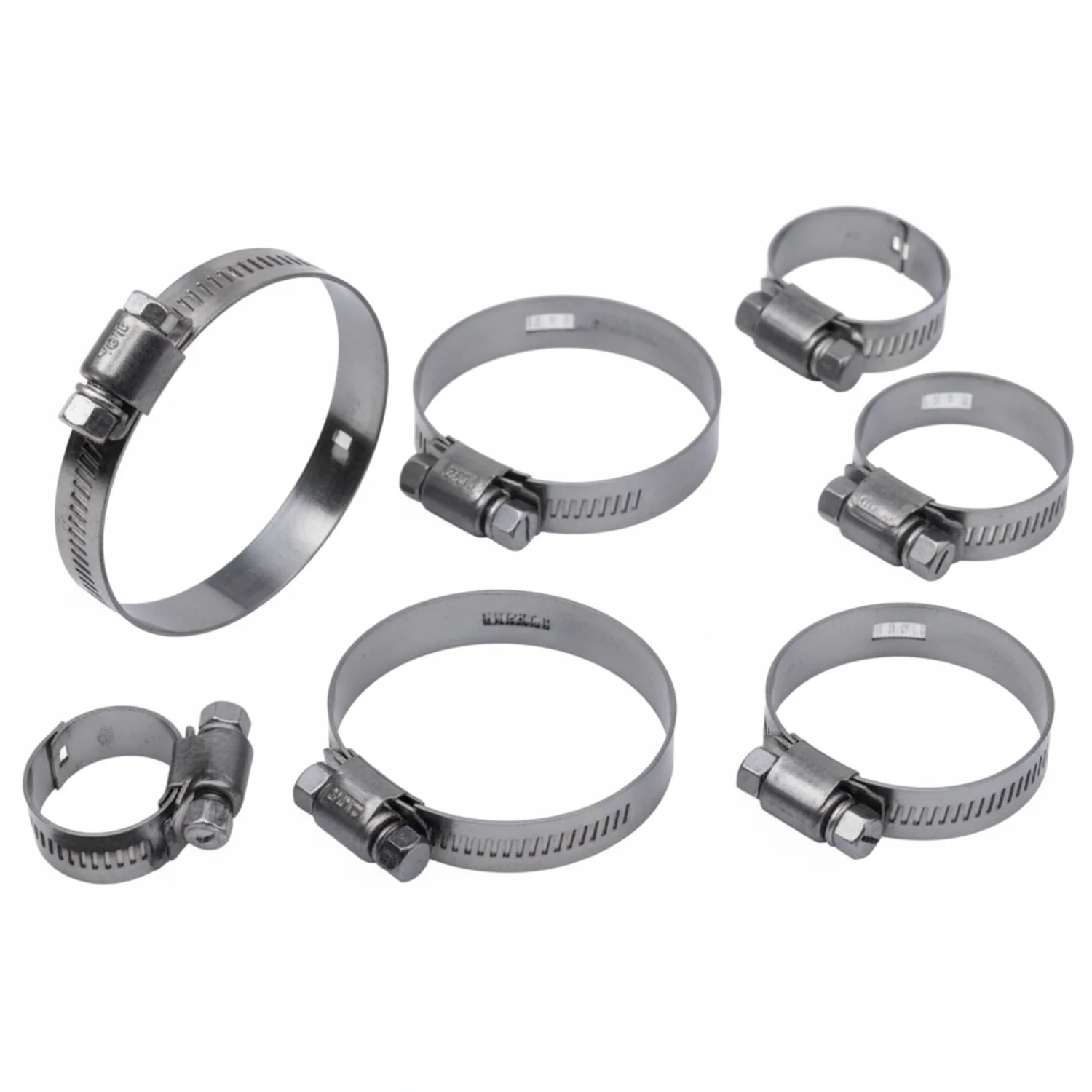 #56P Stainless Steel Hose Clamp w/ Zinc Plated Screw 10/box - Image 3