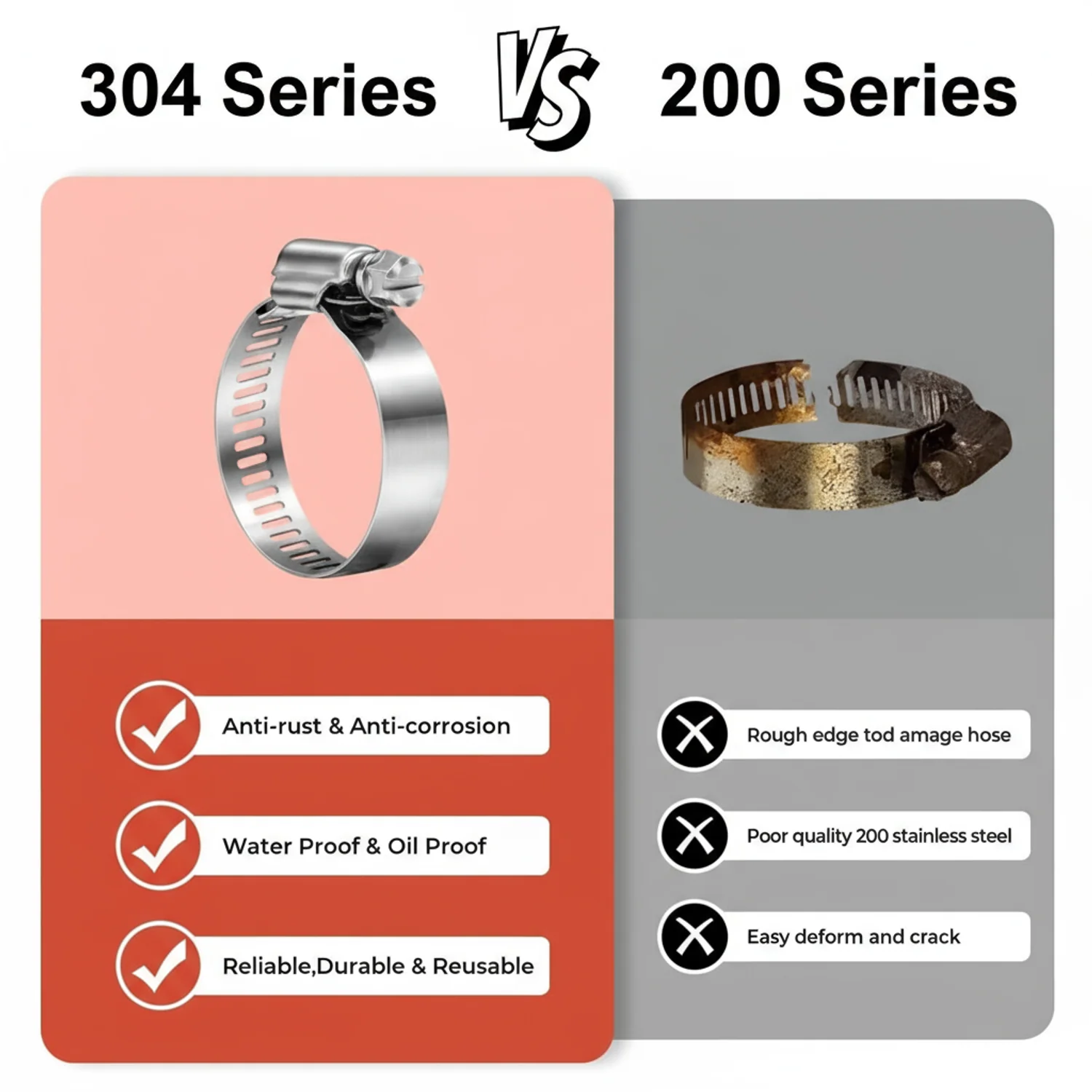 #56S All Stainless Steel Hose Clamp 10/box - Image 7