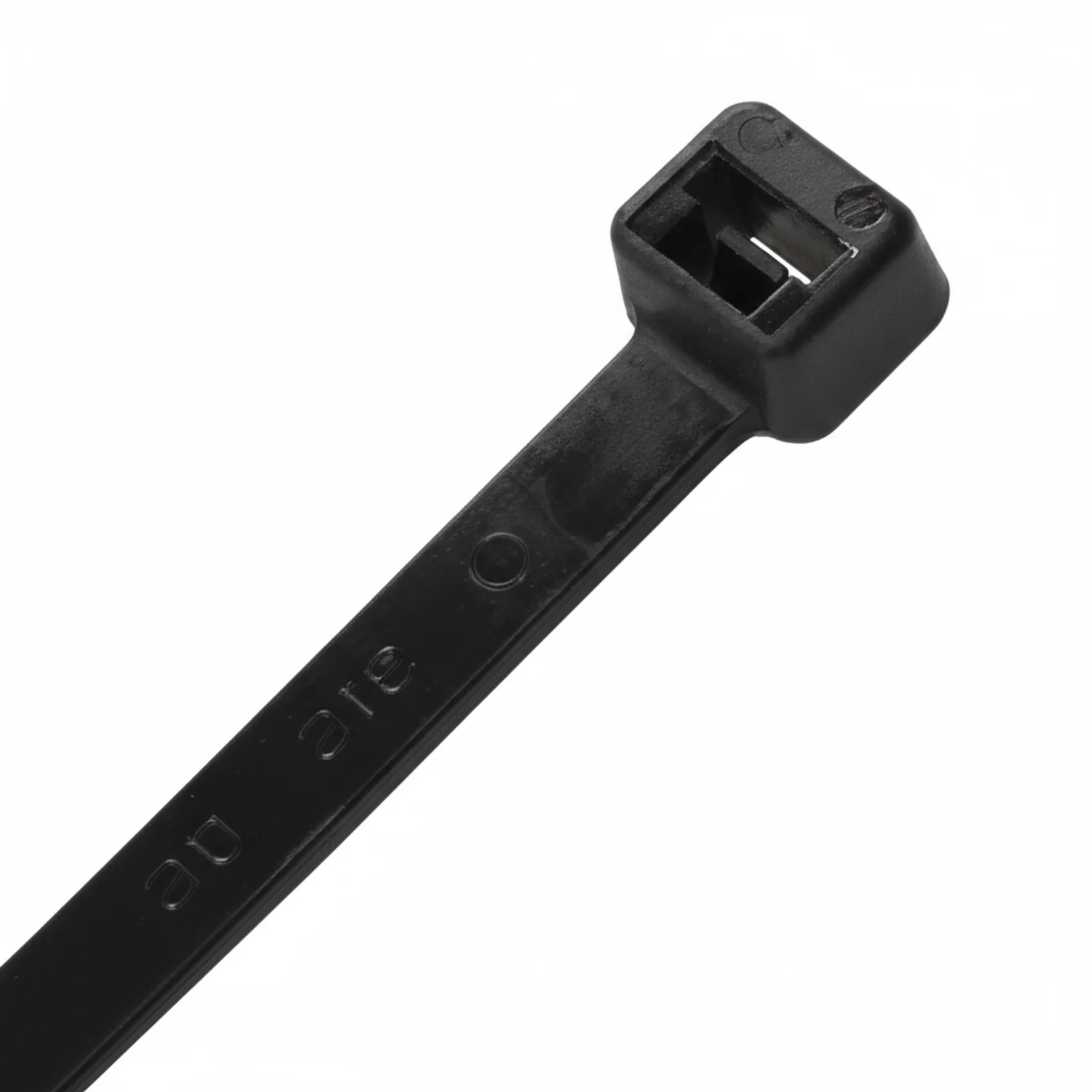 6" 18lb Heat Stabilized UV Black Ties 100/bag HS6-18-C