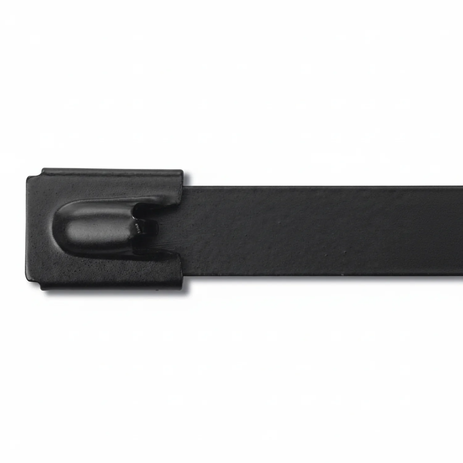6" 300lb - Black Polyester Coated 316 Stainless Steel Cable Ties / Zip Ties Part #SSPCoated6-HD 100/bag