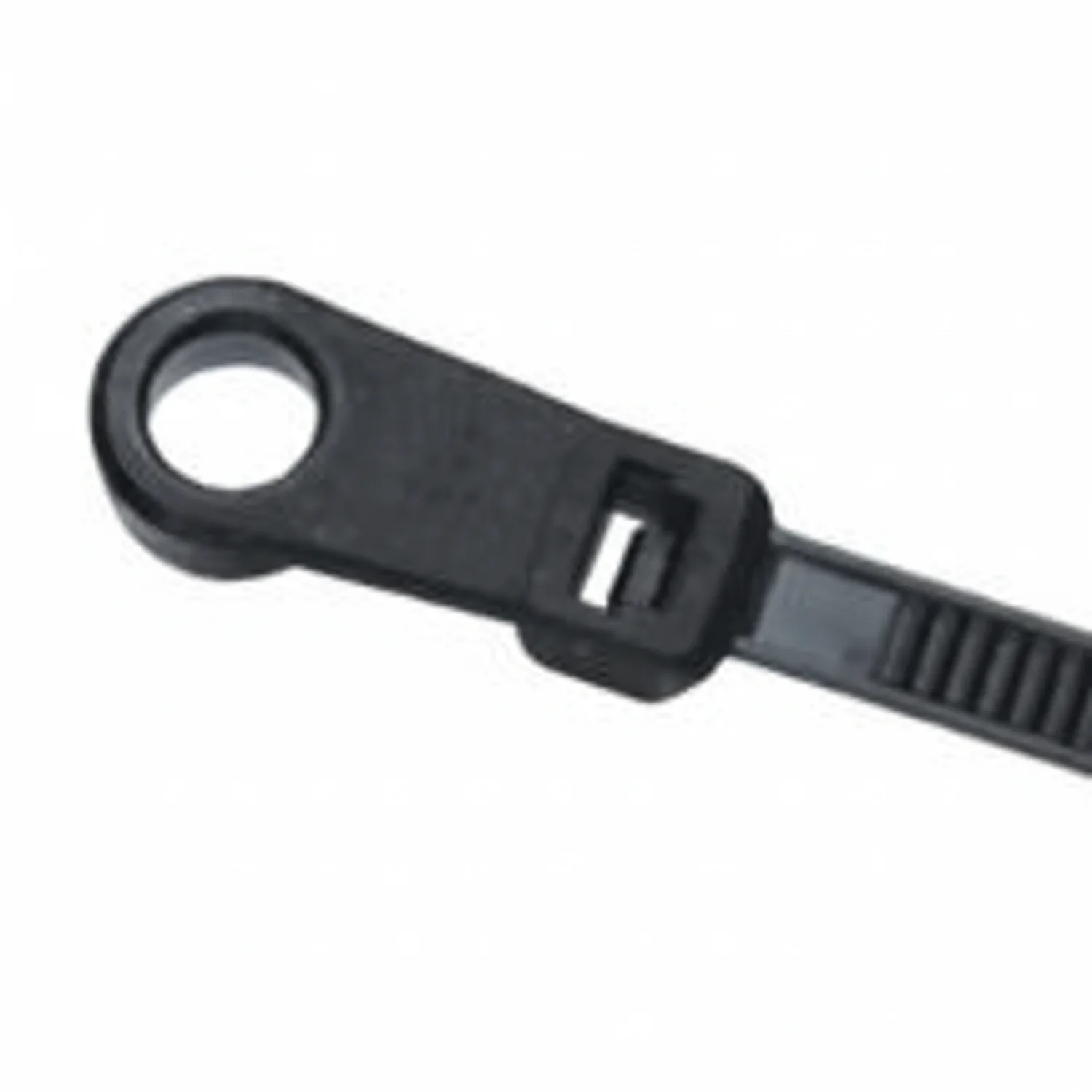6" 40lb Black Mounting Head Cable Ties / Zip Ties 100/bag Part #SM6-40-0C