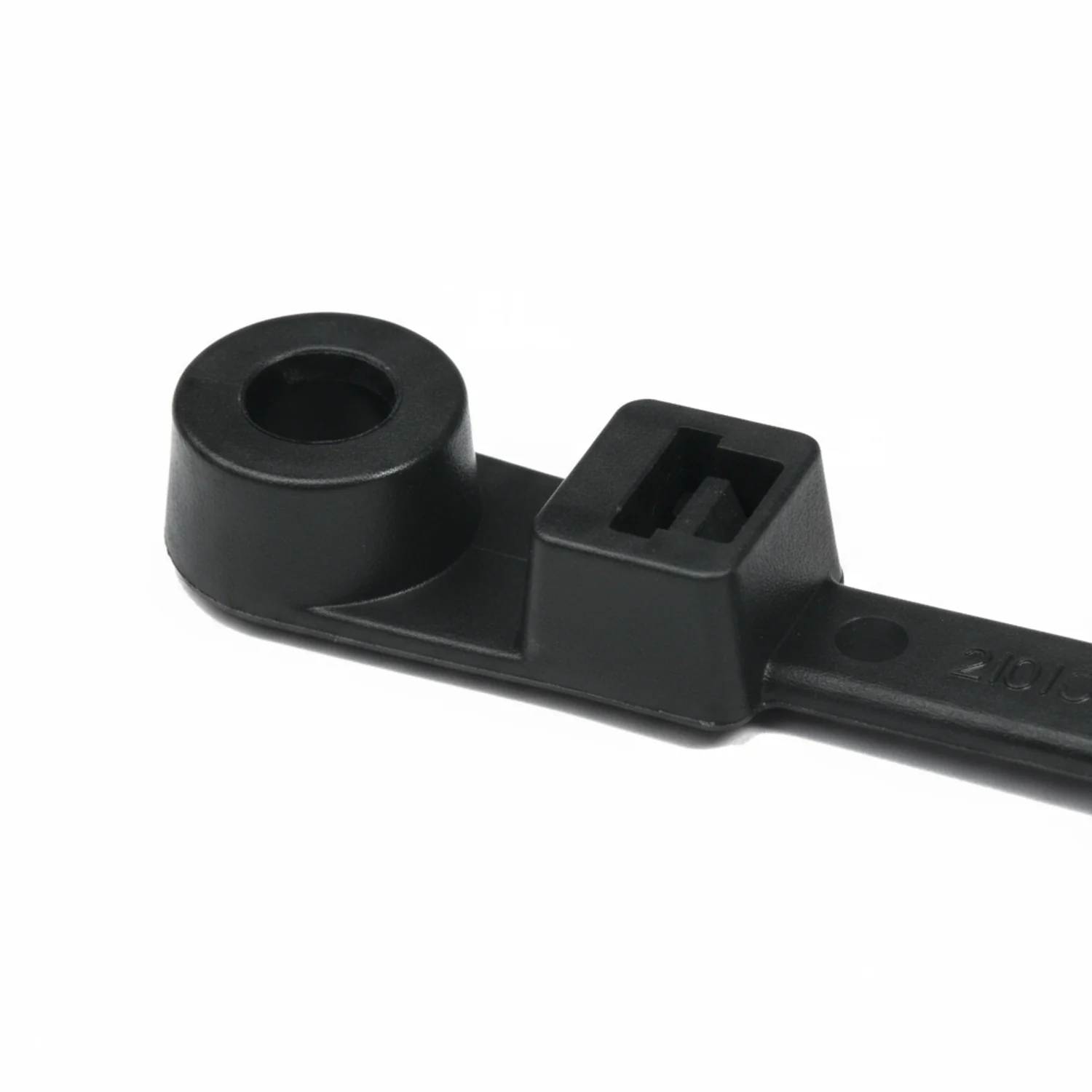 6" 40lb Black Mounting Head Cable Ties / Zip Ties 100/bag Part #SM6-40-0C - Image 2