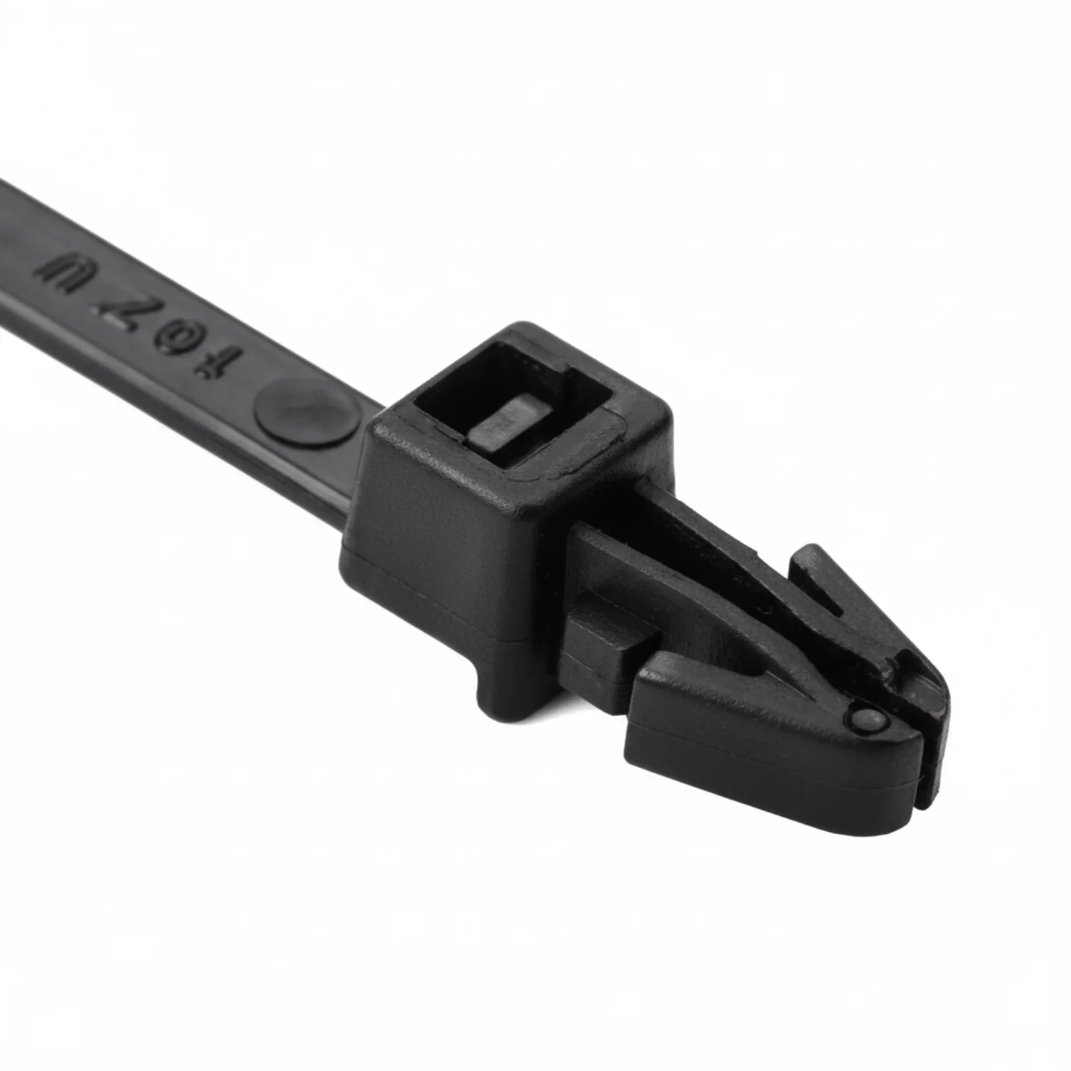 6" 40lb UV Black Push Mount Cable Ties / Zip Ties 100/bag Part #PM6-40-0C-NW