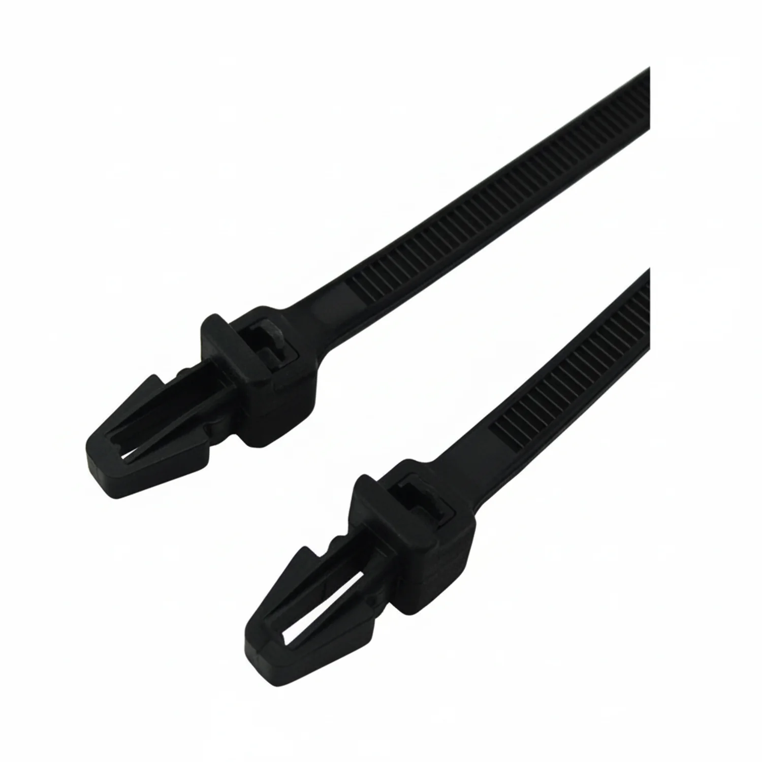 6" 40lb Black Push Mount Cable Ties / Zip Ties 1000/bag Part #PM6-40-0M-NW - Image 3