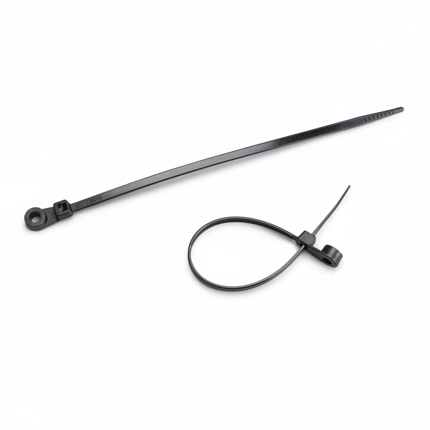 6" 40lb BlackUV Screw Mount Cable Tie 100/bag