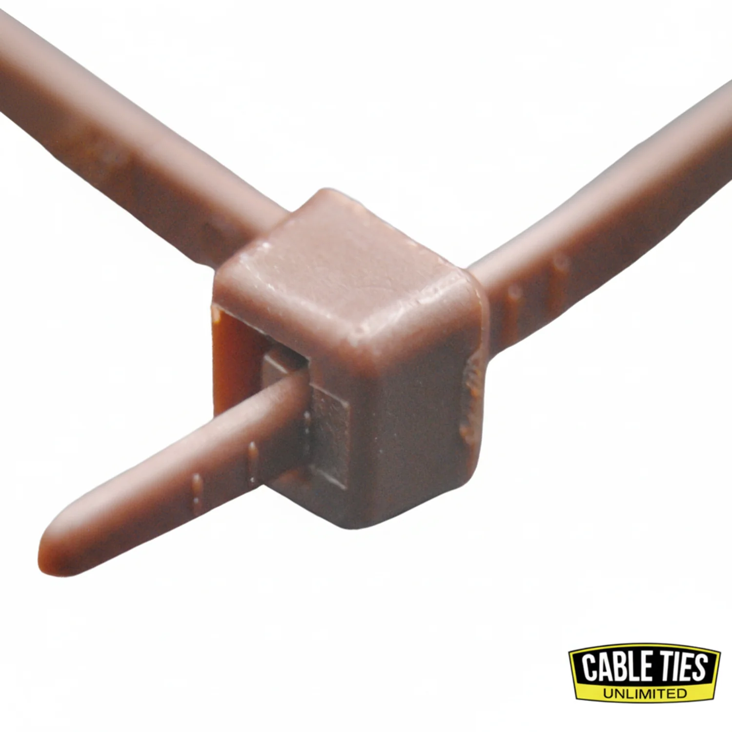 6" 40lb Brown Cable Ties / Zip Ties 100/bag Part # C6-40-Brown - Image 2