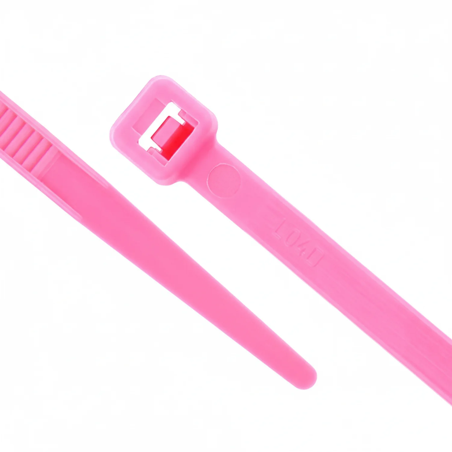 6" 40lb Fluorescent Pink Cable Tie 100/bag
