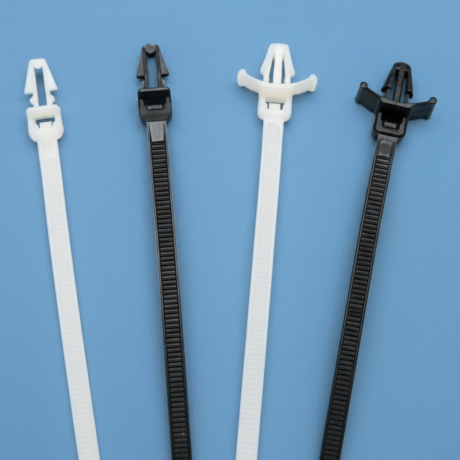 6" 40lb Natural Push Mount Cable Ties / Zip Ties 100/bag Part #PM6-40-9M NW - Image 2
