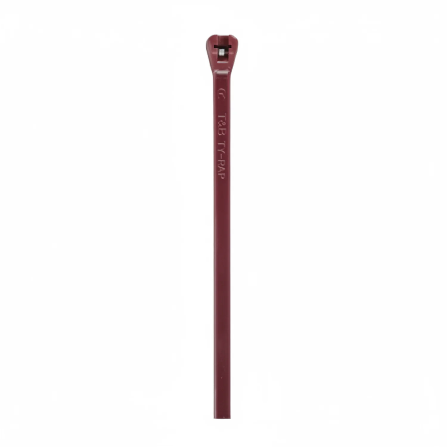 6" 40lb Plenum Rated Cable Ties / Zip Ties Maroon UL Rated 100/bag