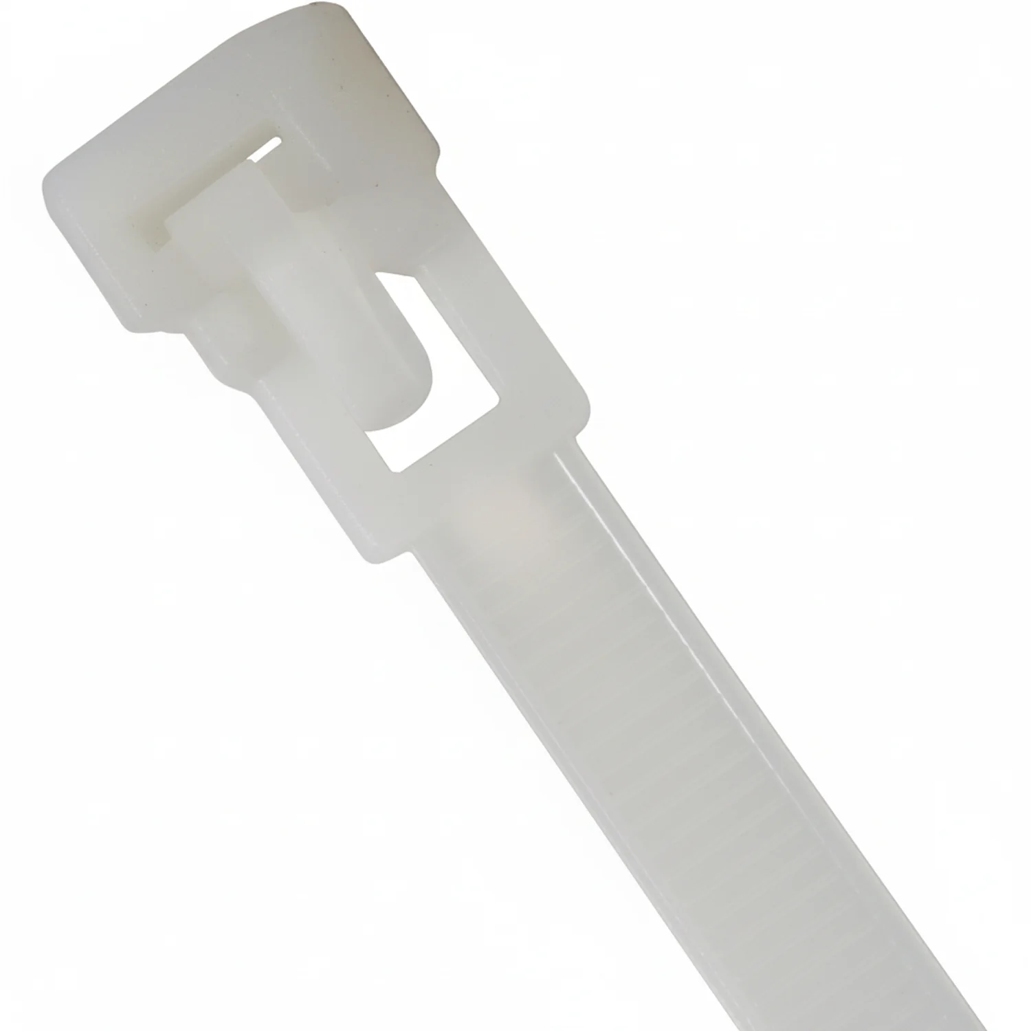 6" 50lb Natural Trigger Releasable Cable Ties / Zip Ties 100/bag Part #RT6-50-9C-.30 - Image 3