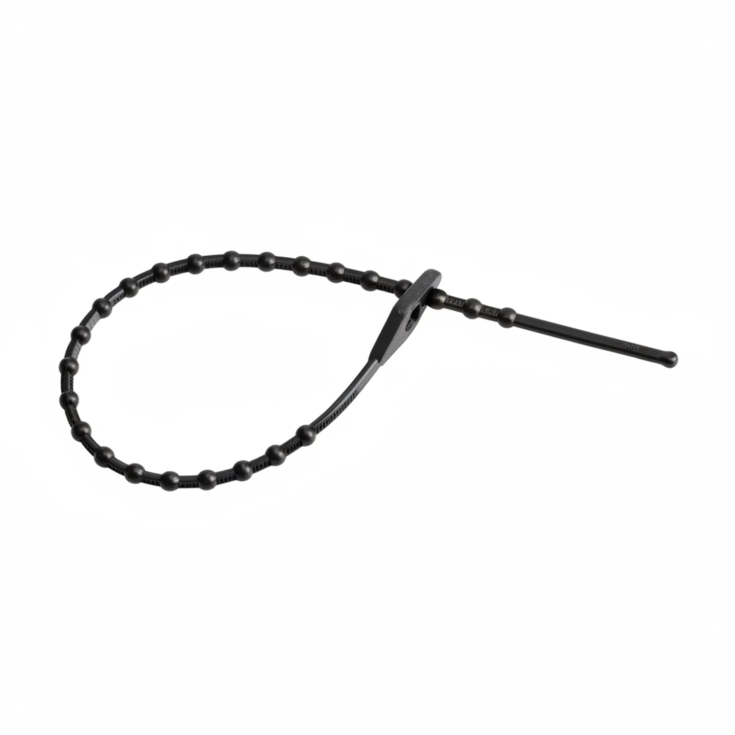 6" 75lb UV Black Beaded Cable Ties / Zip Ties 1,000/bag Part # Bead-6-75-0M - Image 4