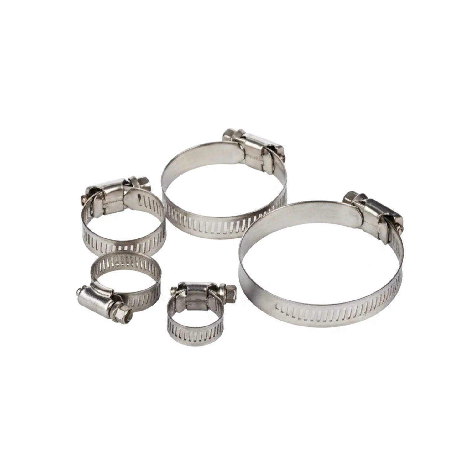 #64P Stainless Steel Hose Clamp w/ Zinc Plated Screw 10/box - Image 5