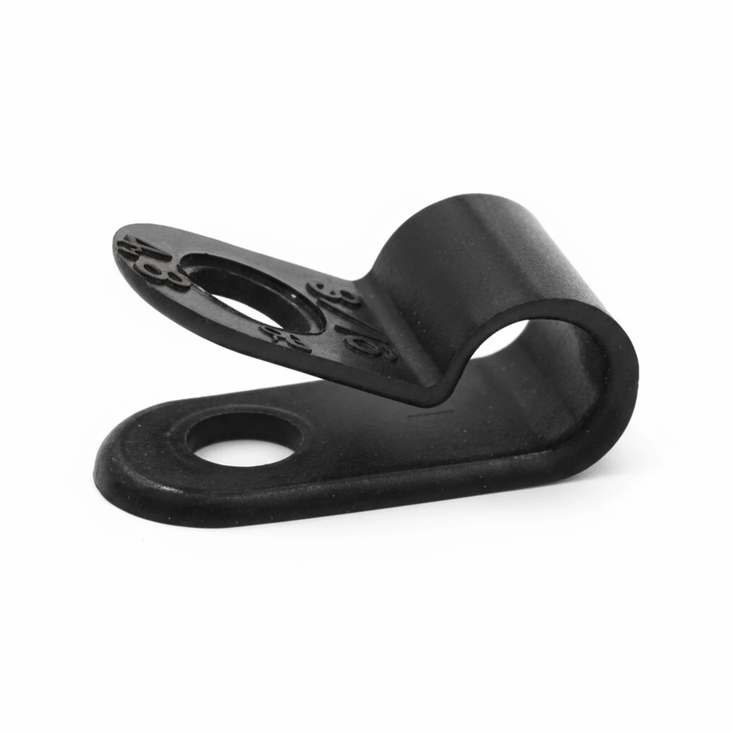 7/16" Black Heavy Duty Cable Clamp 1/2" wide, 100/bag, CC5-7/16-0C