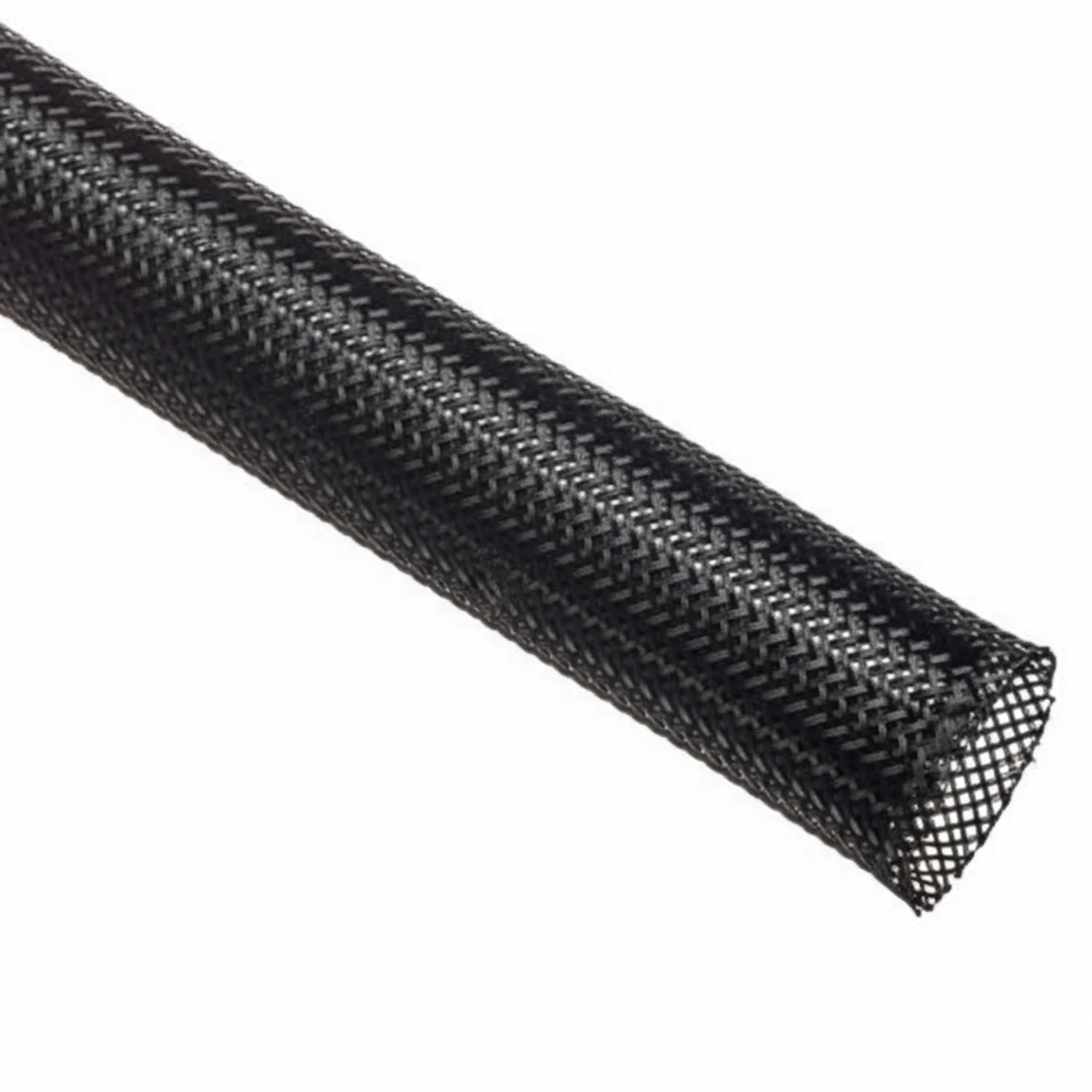 7/16” Black Techflex Flexo PET Expandable Braided Sleeving 125ft - Image 2