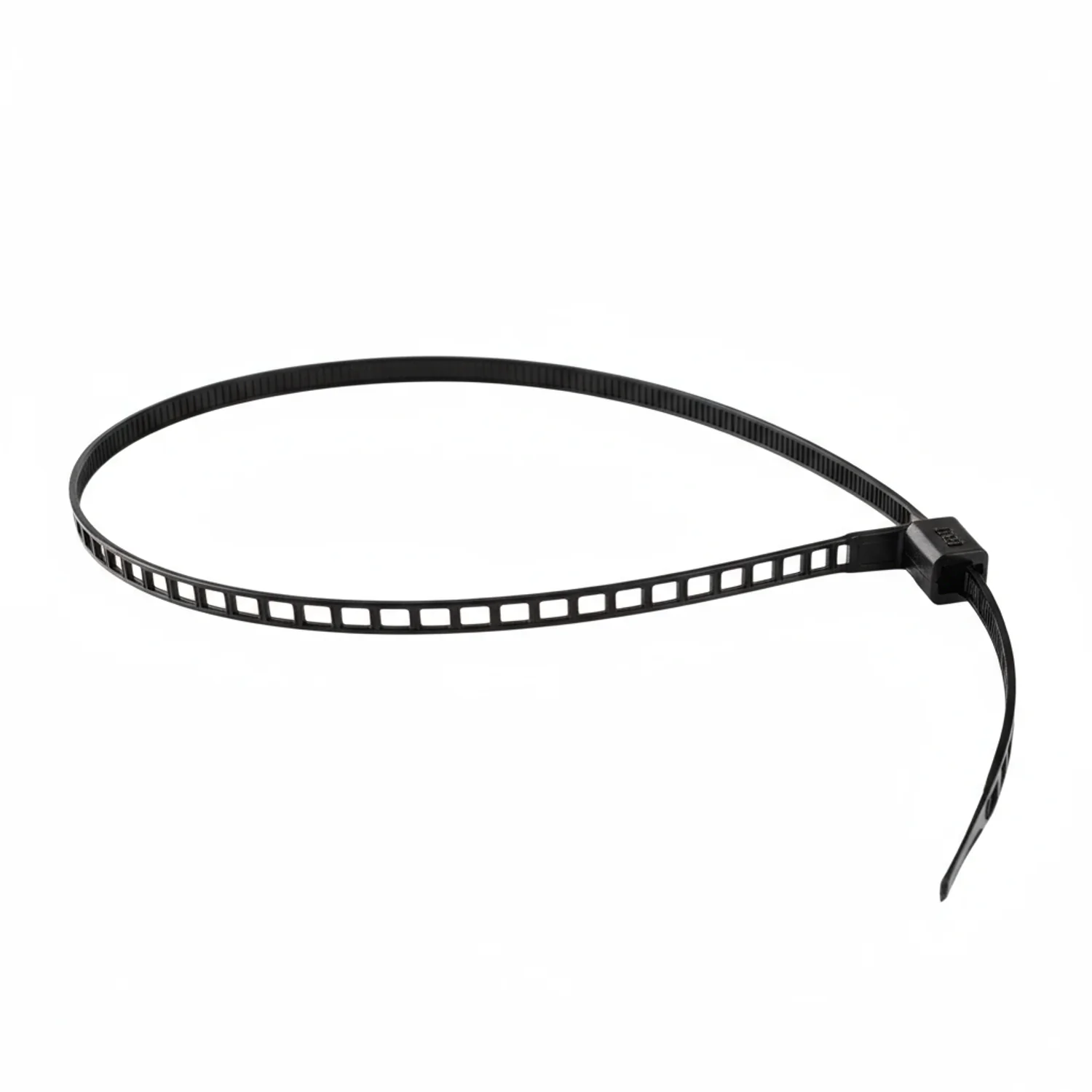 7" 40lb Black Ladder Style Nylon Cable Ties / Zip Ties 1000/bag Part #Ladder7-40-0M - Image 3