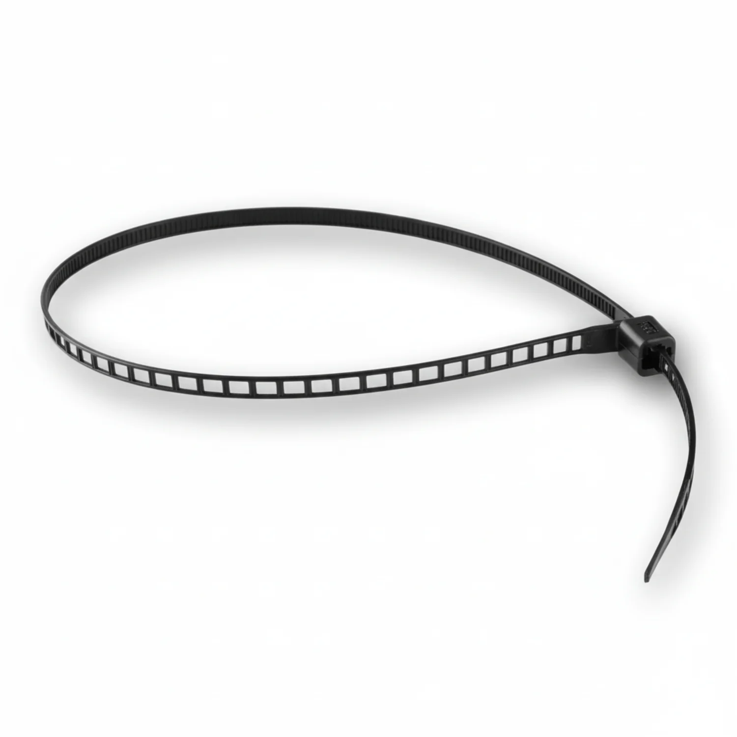 7" 40lb Black Ladder Style Nylon Cable Ties / Zip Ties 1000/bag Part #Ladder7-40-0M - Image 4