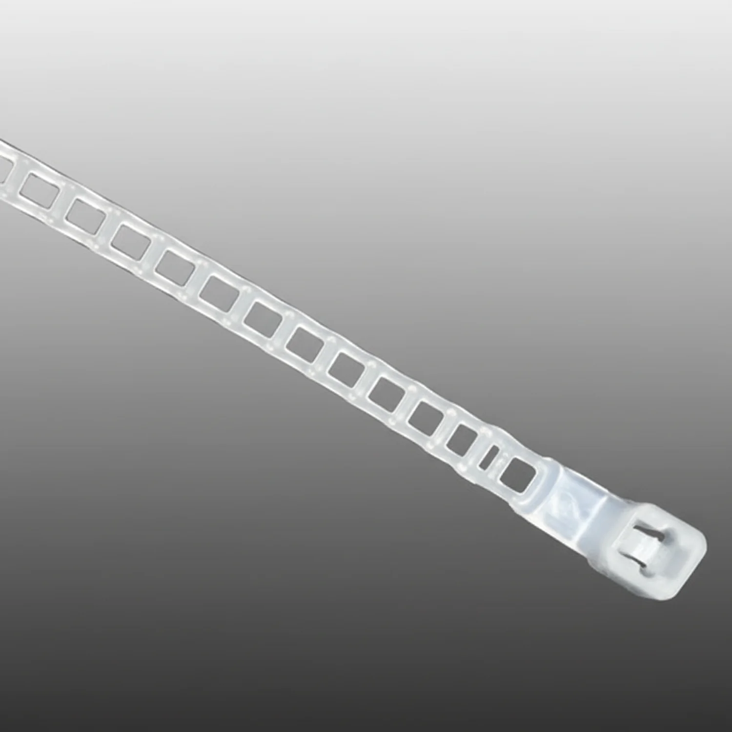 7" 40lb Natural Ladder Style Nylon Cable Ties / Zip Ties 1000/bag Part #Ladder7-40-9M - Image 2