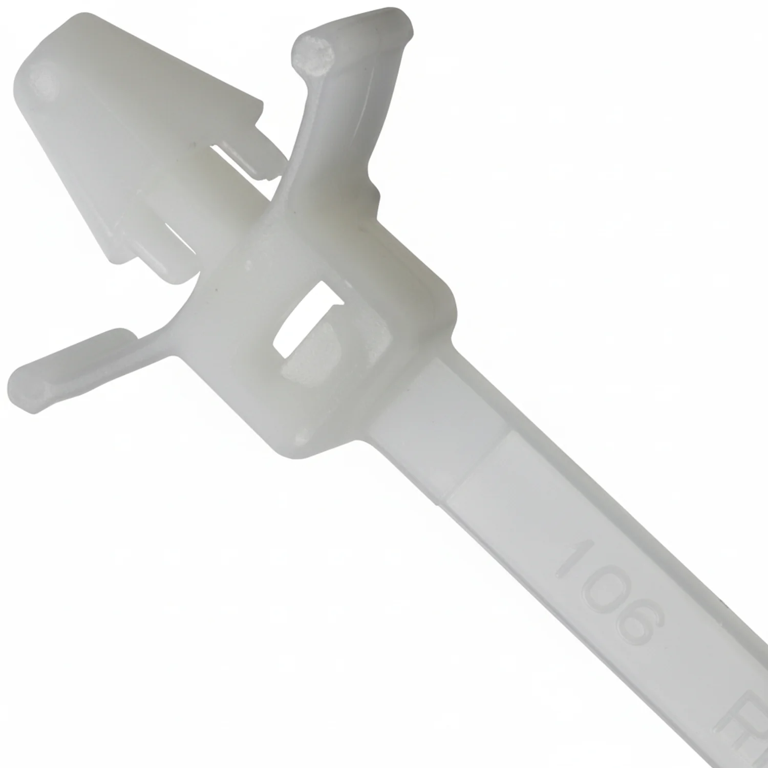 7.5" 50lb Natural Push Mount Cable Ties / Zip Ties With Wings 100/bag Part #PM7.5-50-9C-WW - Image 4