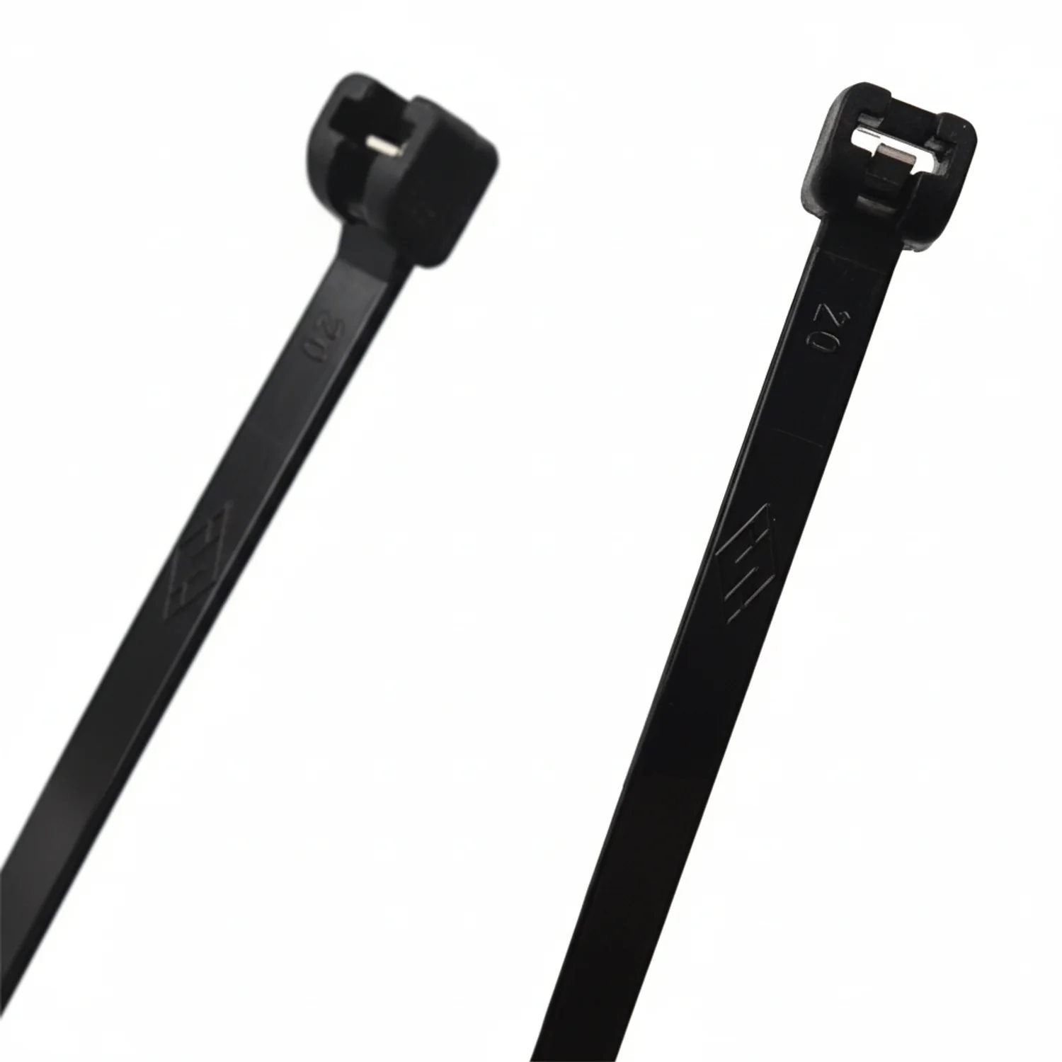 7.5" UV Black 50lbs Metal Tooth Cable Ties / Zip Ties 1000/bag Part #MT7.5-50-0M