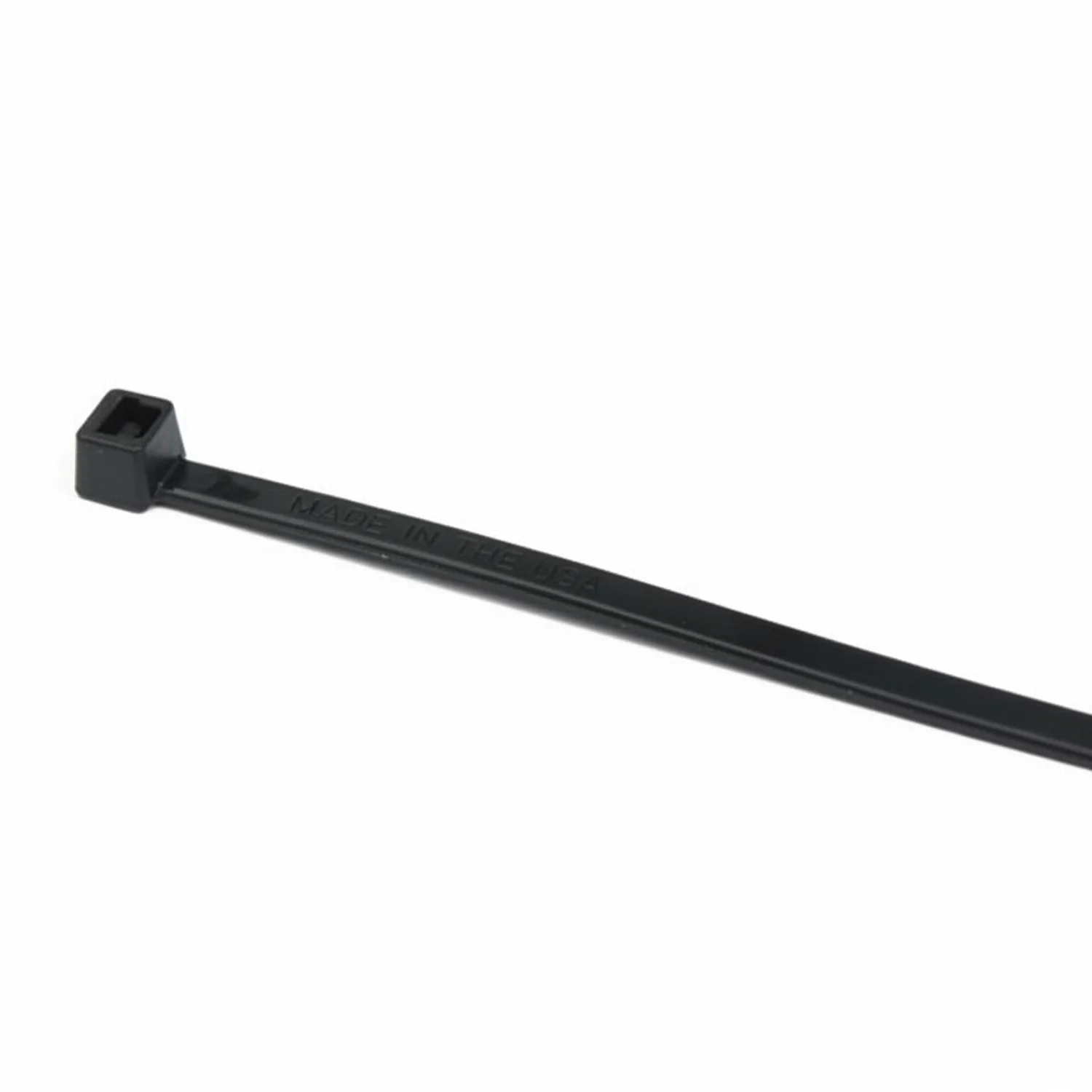 7.87" 18lb UV Black Cable Ties / Zip Ties 100/bag Part # M8-18-0C - Image 4
