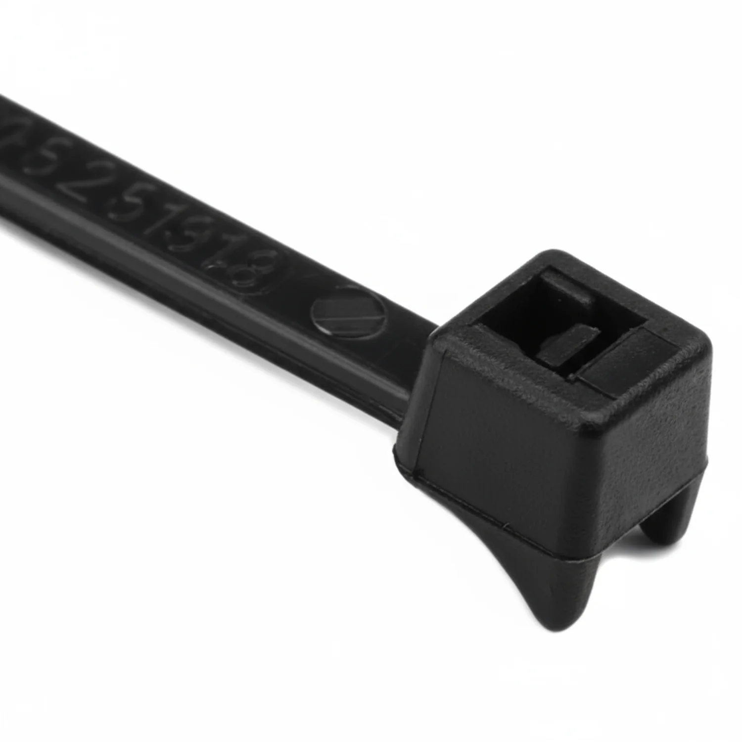 7.87" 50lb UV Black Clamp Head Cable Ties / Zip Ties 100/bag Part # CL7.5-50-0C