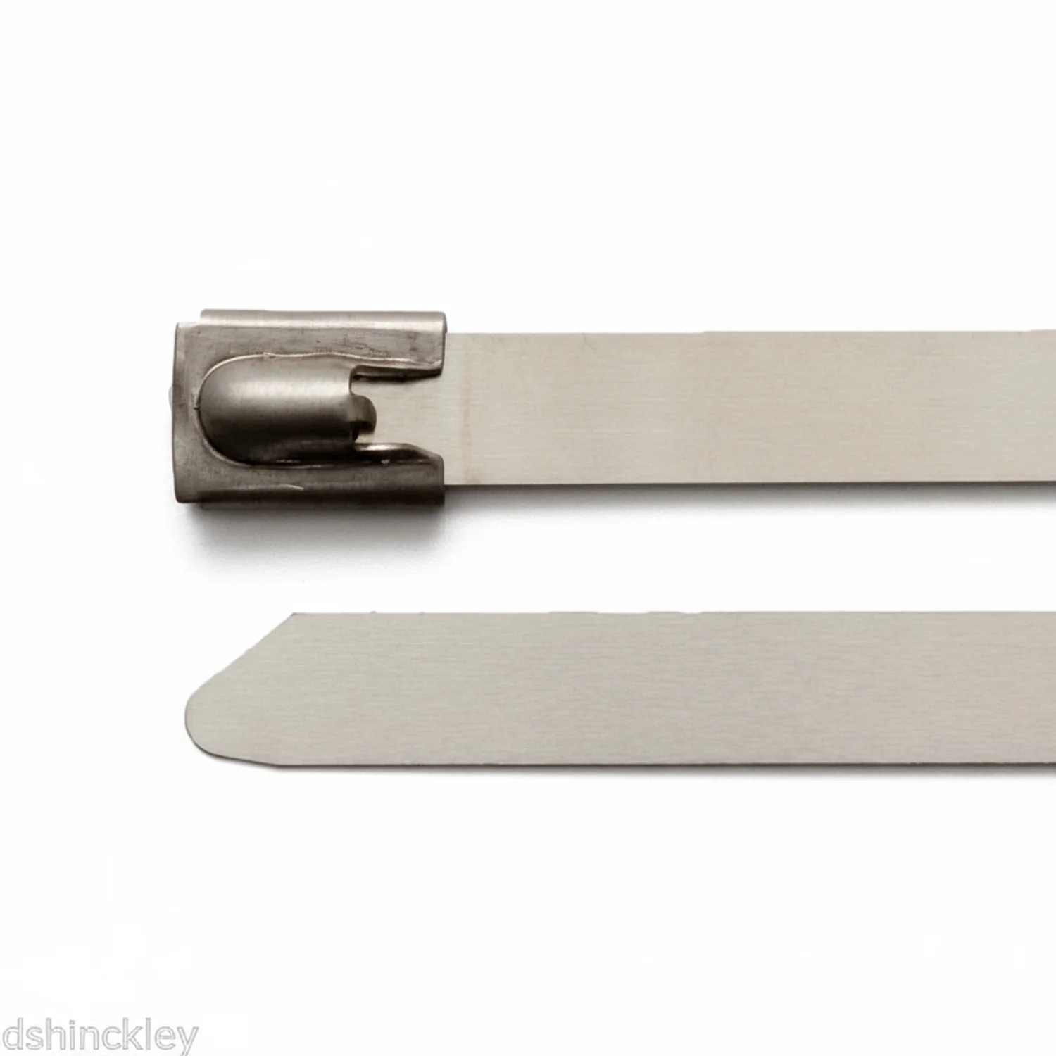 8" 150lb - 304 Stainless Steel Cable Ties / Zip Ties 100/bag - Image 2