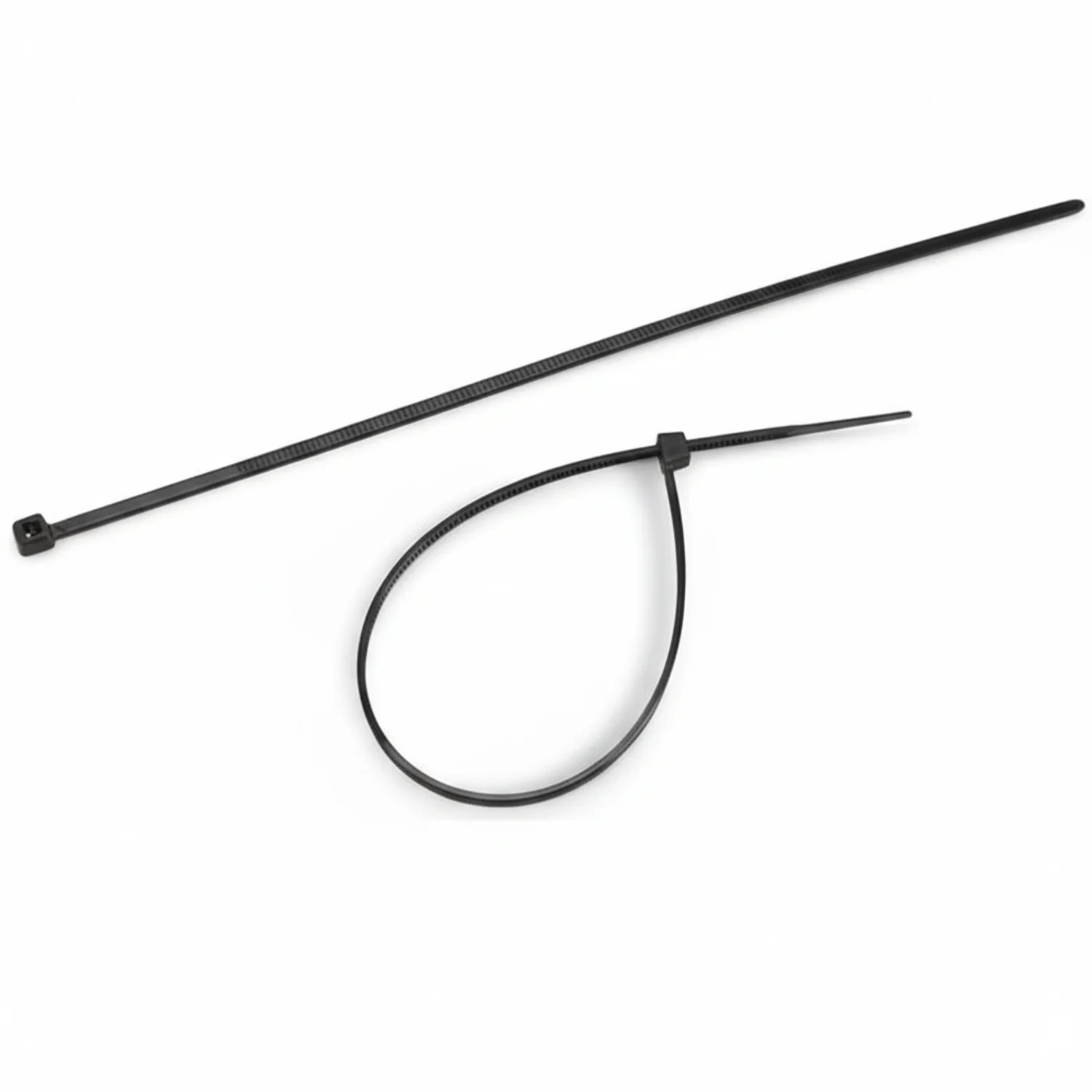 8" 18lb Black Cable Tie 1000/bag
