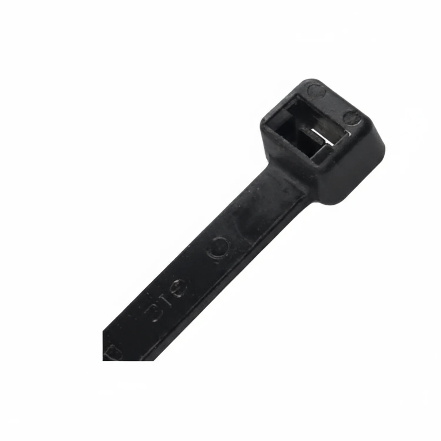8" 18lb Heat Stabilized UV Black Ties 1,000/bag