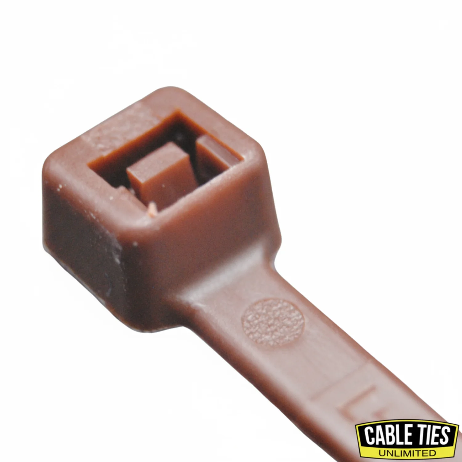 8" 40lb Brown Cable Ties / Zip Ties 100/bag Part # C8-40-Brown - Image 2