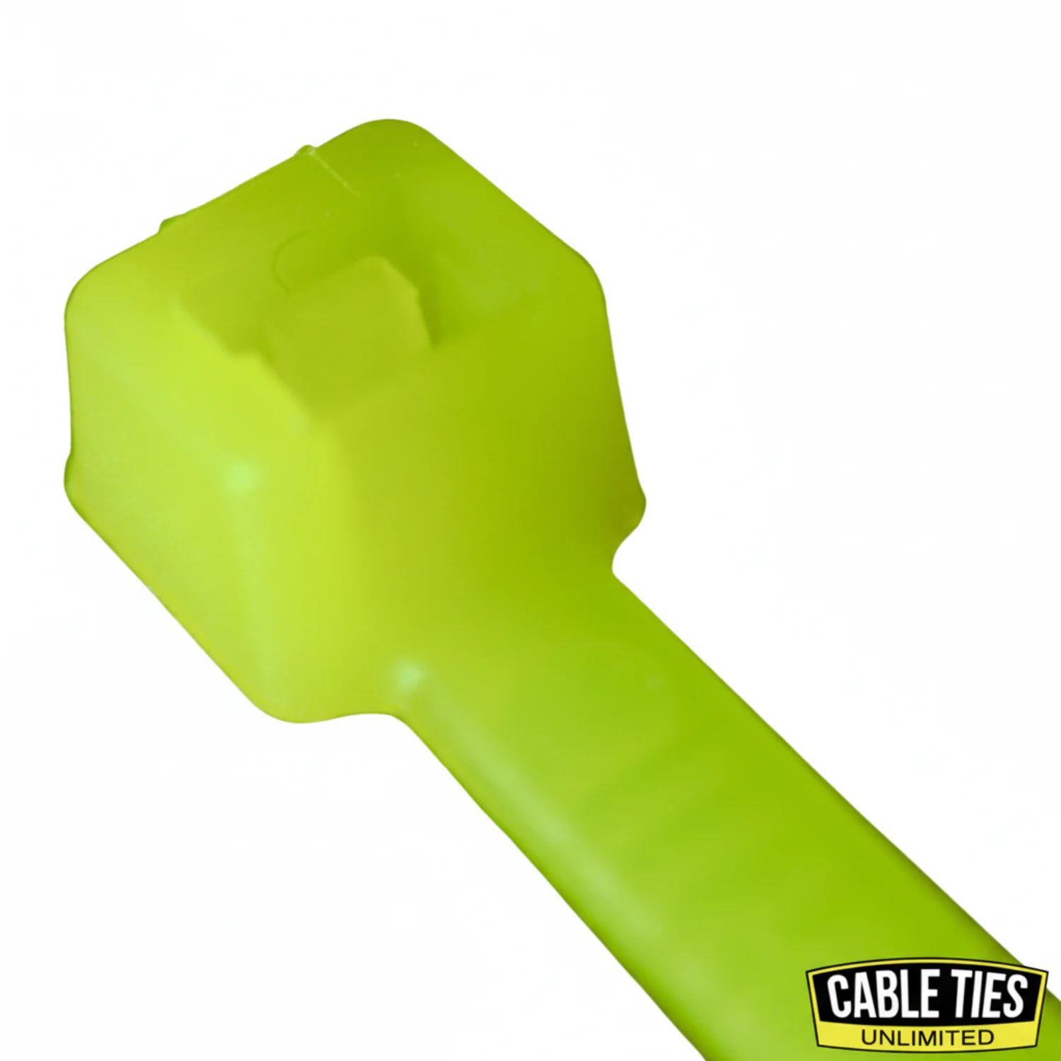 8" 40lb Fluorescent Green Cable Ties / Zip Ties 100/bag Part # C8-40-Flo Green - Image 2