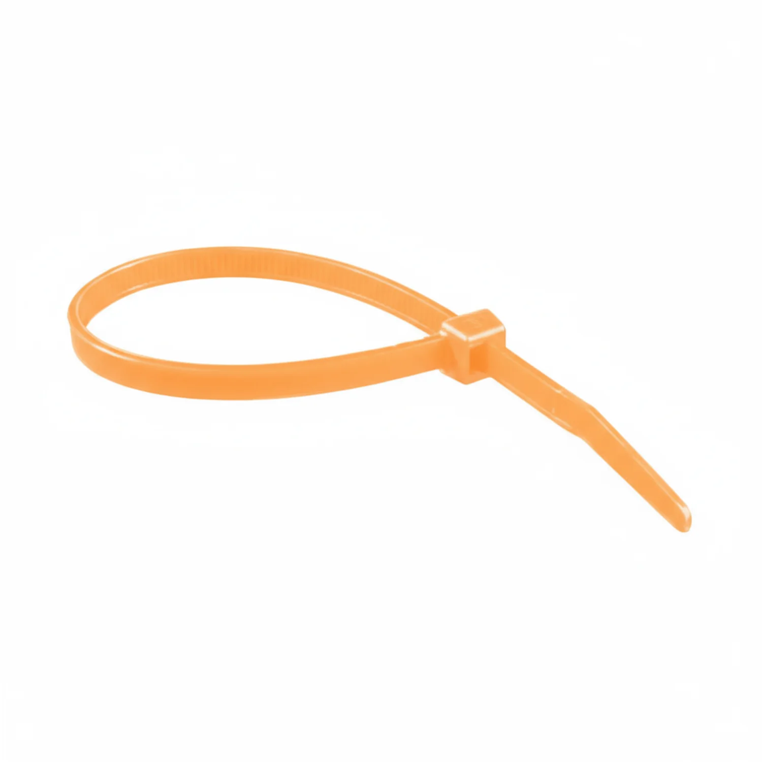 8" 40lb Fluorescent Orange Cable Ties / Zip Ties 100/bag Part # C8-40-Flo Orange - Image 4