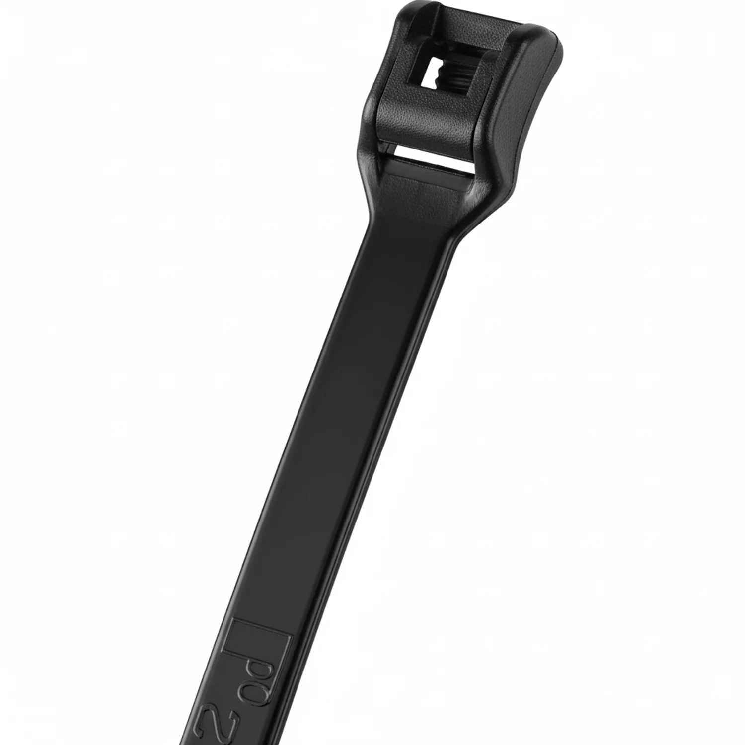 8" 50lb Black Low Profile/In-Line Cable Ties / Zip Ties 100/bag Part #LP8-50-0C - Image 4