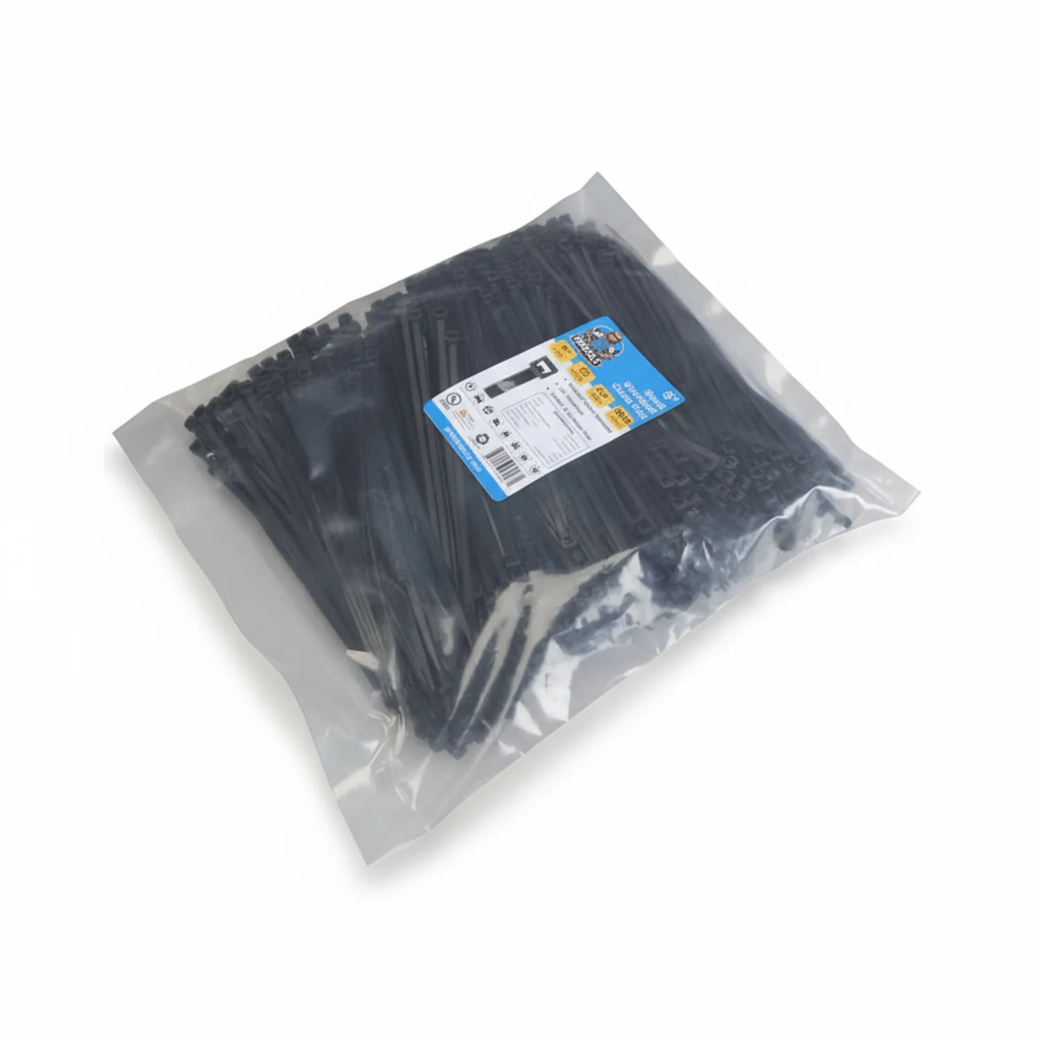 8" 50lb BlackUV Cable Tie 1000/bag - Image 2