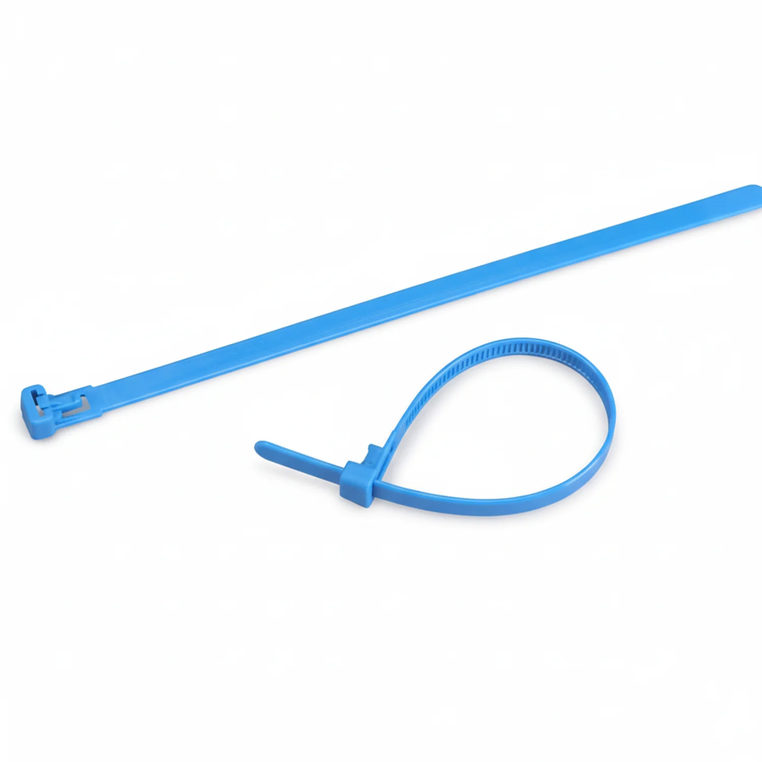 8" 50lb Blue Releasable Cable Tie 25/bag