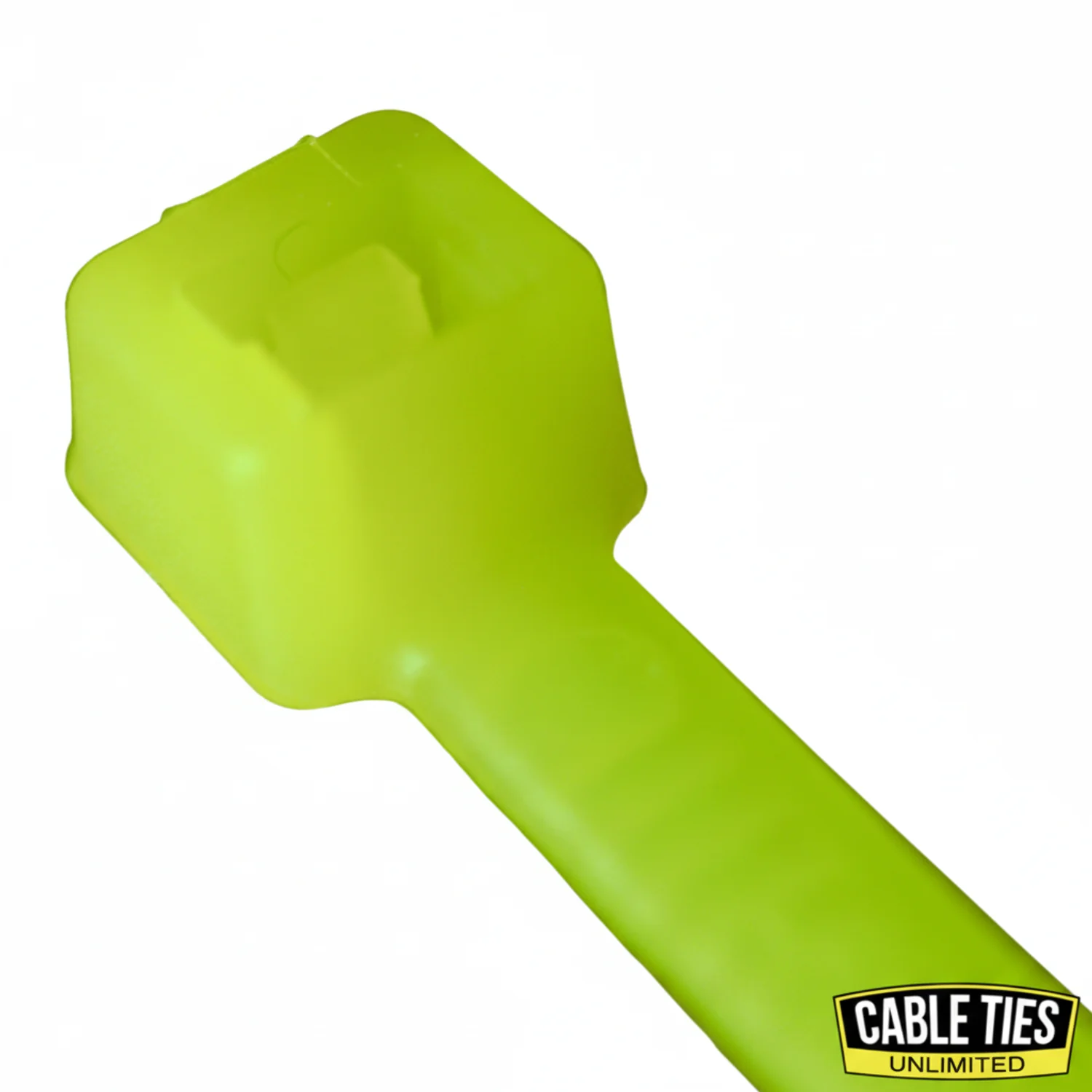 8" 50lb Fluorescent Green Cable Ties / Zip Ties 100/bag Part # C8-50-Flo Green - Image 2