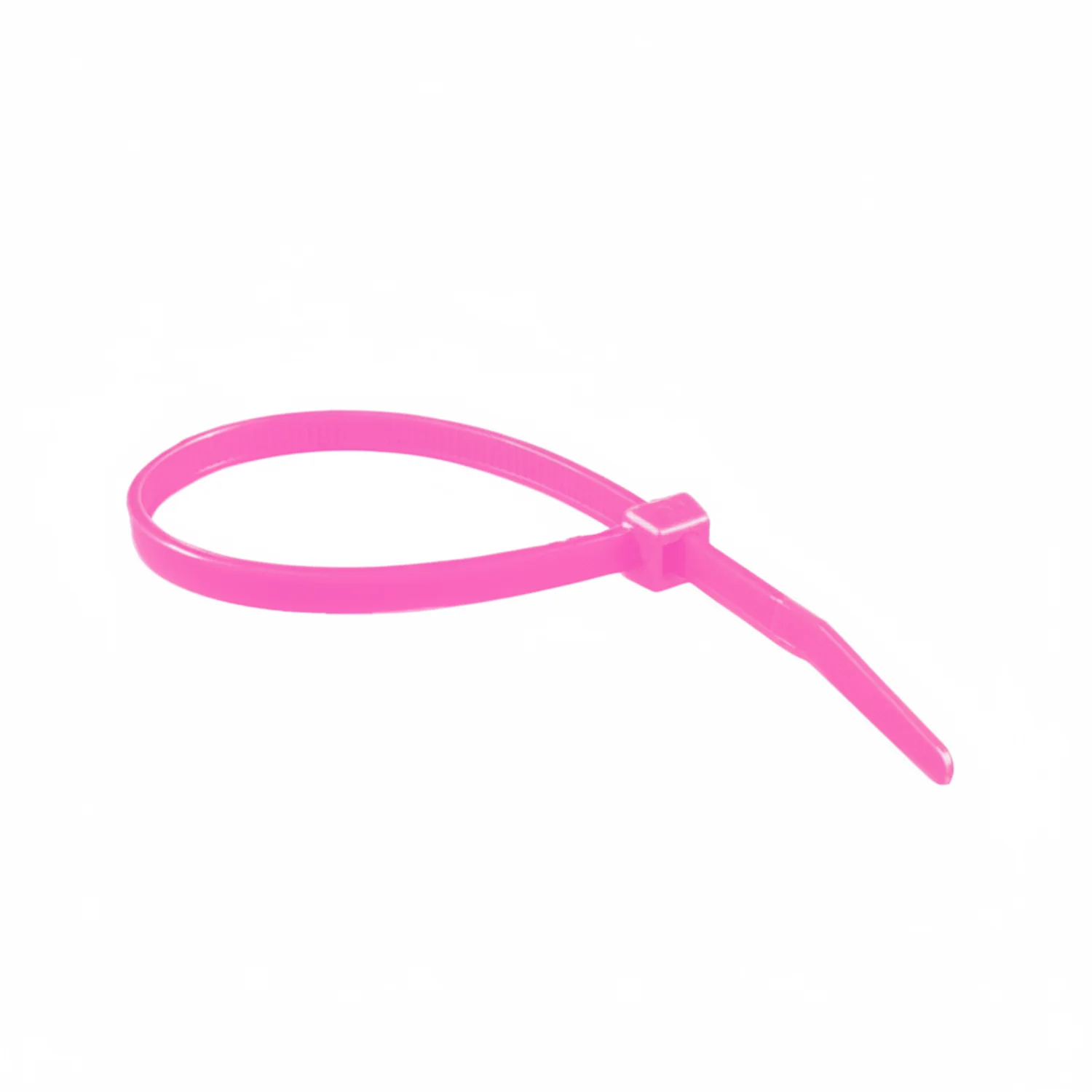 8" 50lb Fluorescent Pink Cable Ties / Zip Ties 100/bag Part # C8-50-Flo Pink - Image 3