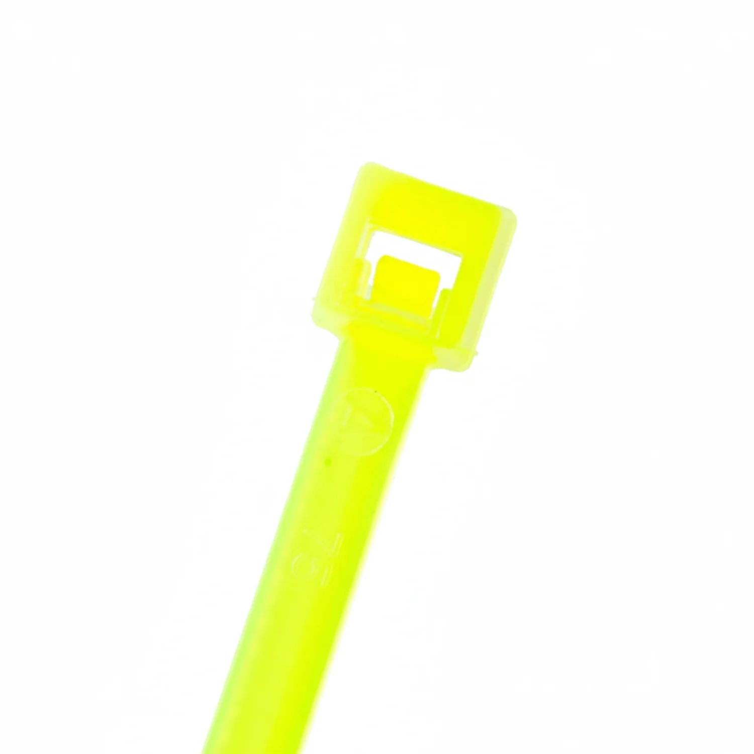 8" 50lb Fluorescent Yellow Cable Ties / Zip Ties 100/bag Part # C8-50-Flo Yellow - Image 5