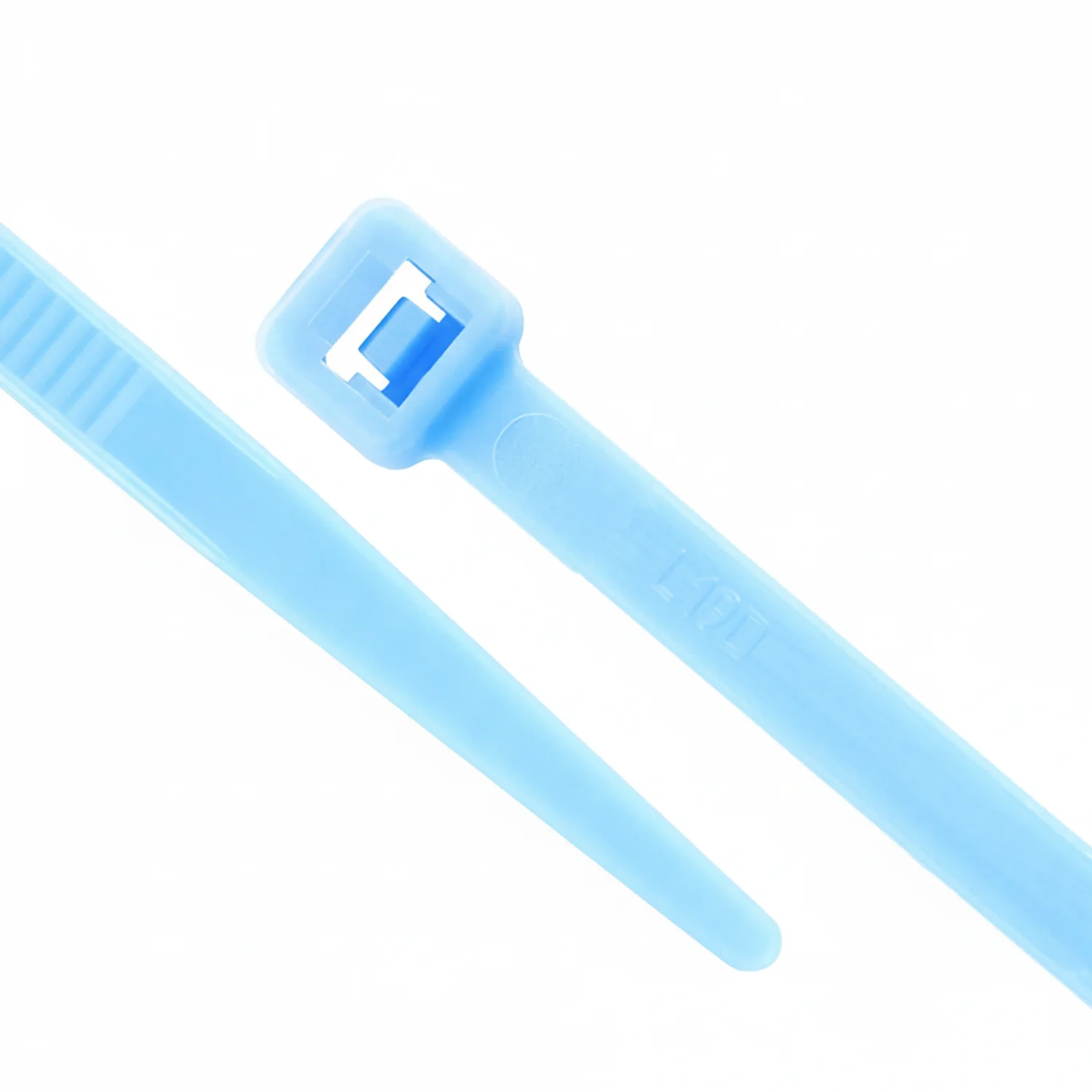8" 50lb Fluorescent Blue Cable Tie 100/bag