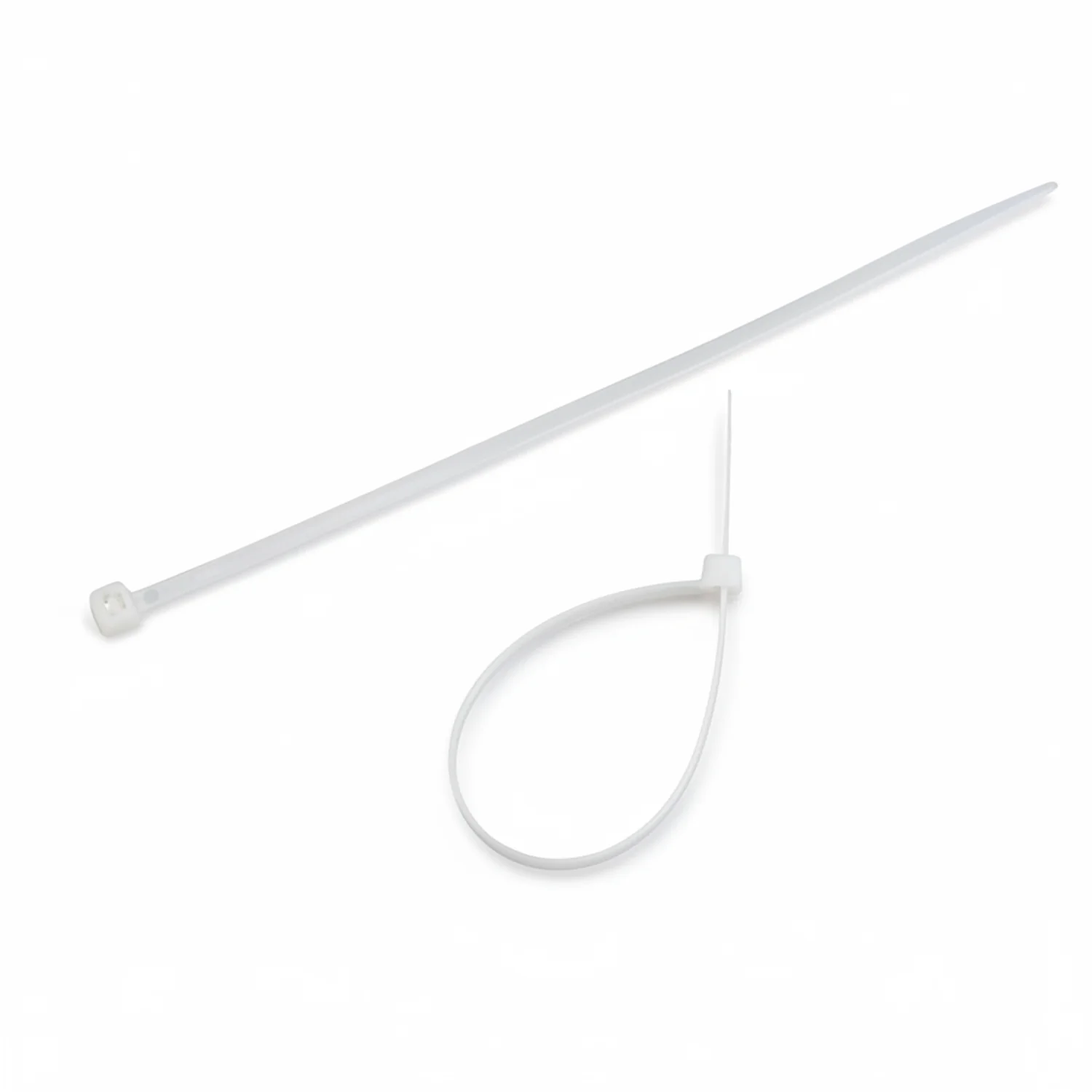 8" 50lb Natural Cable Tie 100/bag