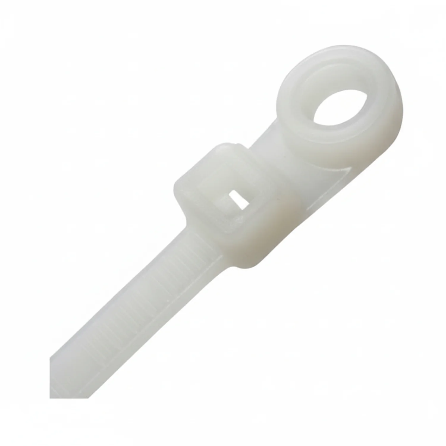 8" 50lb Natural Mounting Head Cable Ties / Zip Ties 1000/bag Part #SM8-50-9M