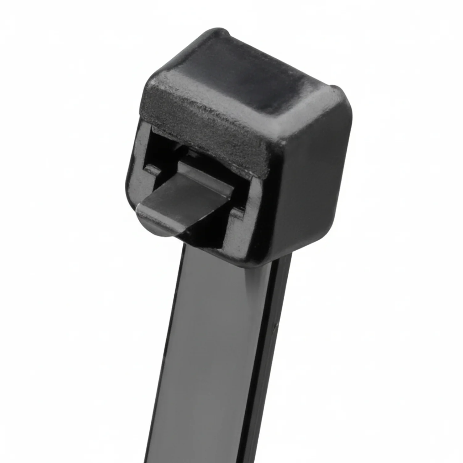 8" 50lb Black Pawl Releasable Cable Ties / Zip Ties 1,000/bag Part #RT8-50-0M-.19 - Image 2