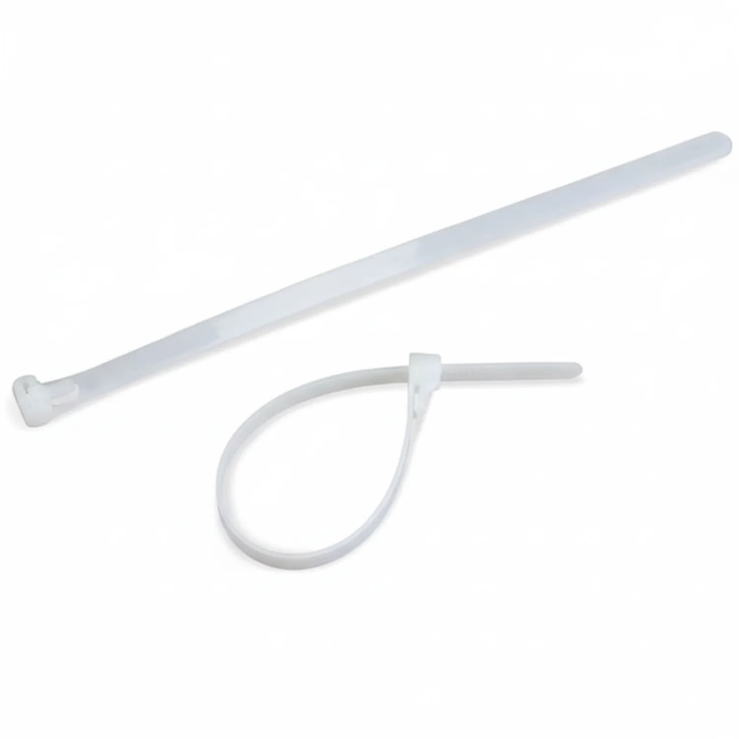 8" 50lb Natural Releasable Cable Tie 25/bag