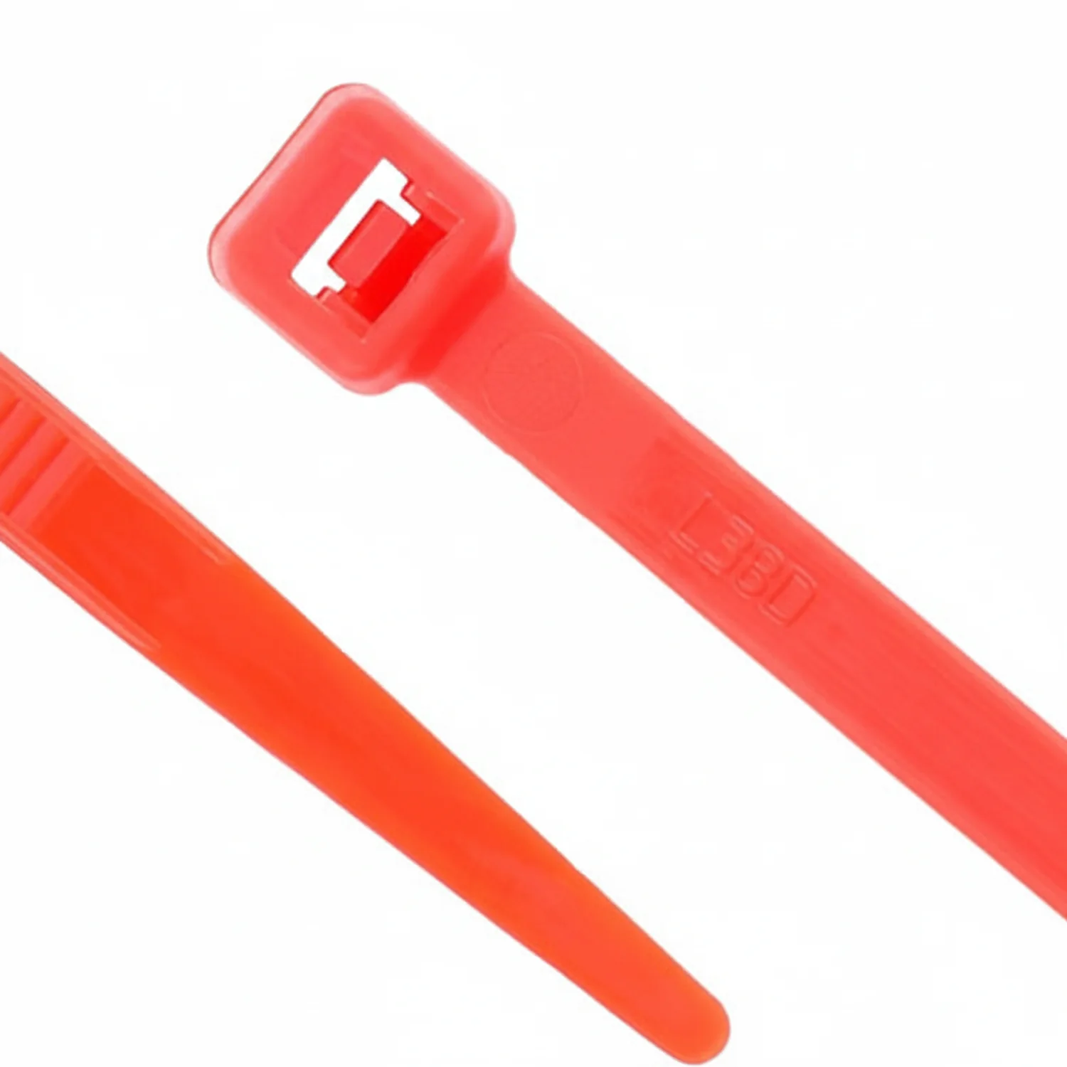 8" 50lb Red Cable Tie 100/bag