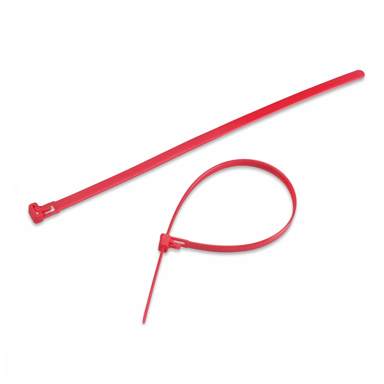 8" 50lb Red Releasable Cable Tie 25/bag