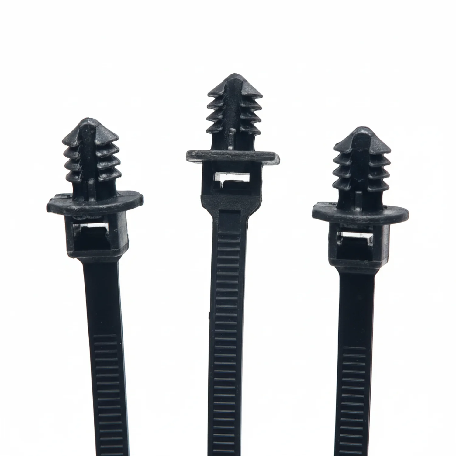 8" 50lb UV Black Fir Tree Cable Ties / Zip Ties 1000/bag Part # 8-50-Fir Tree