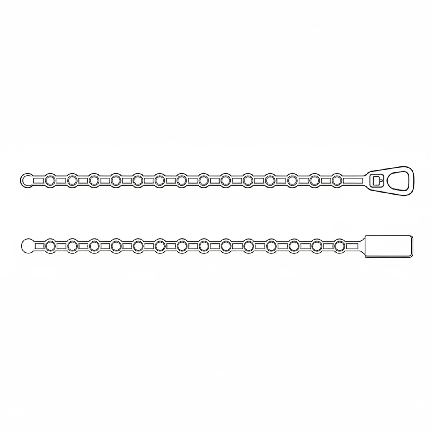 8" 75lb Natural Beaded Cable Ties / Zip Ties 1,000/bag Part # Bead-8-75-9M - Image 6