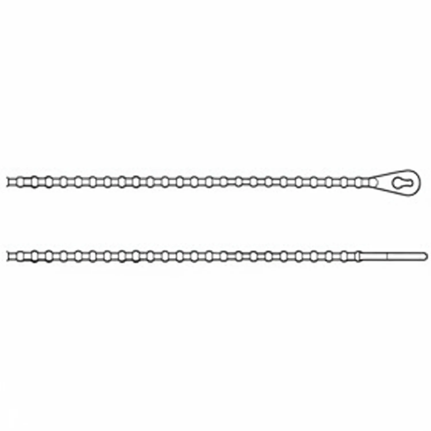 8" 75lb UV Black Beaded Cable Ties / Zip Ties 1,000/bag Part # Bead-8-75-0M - Image 5
