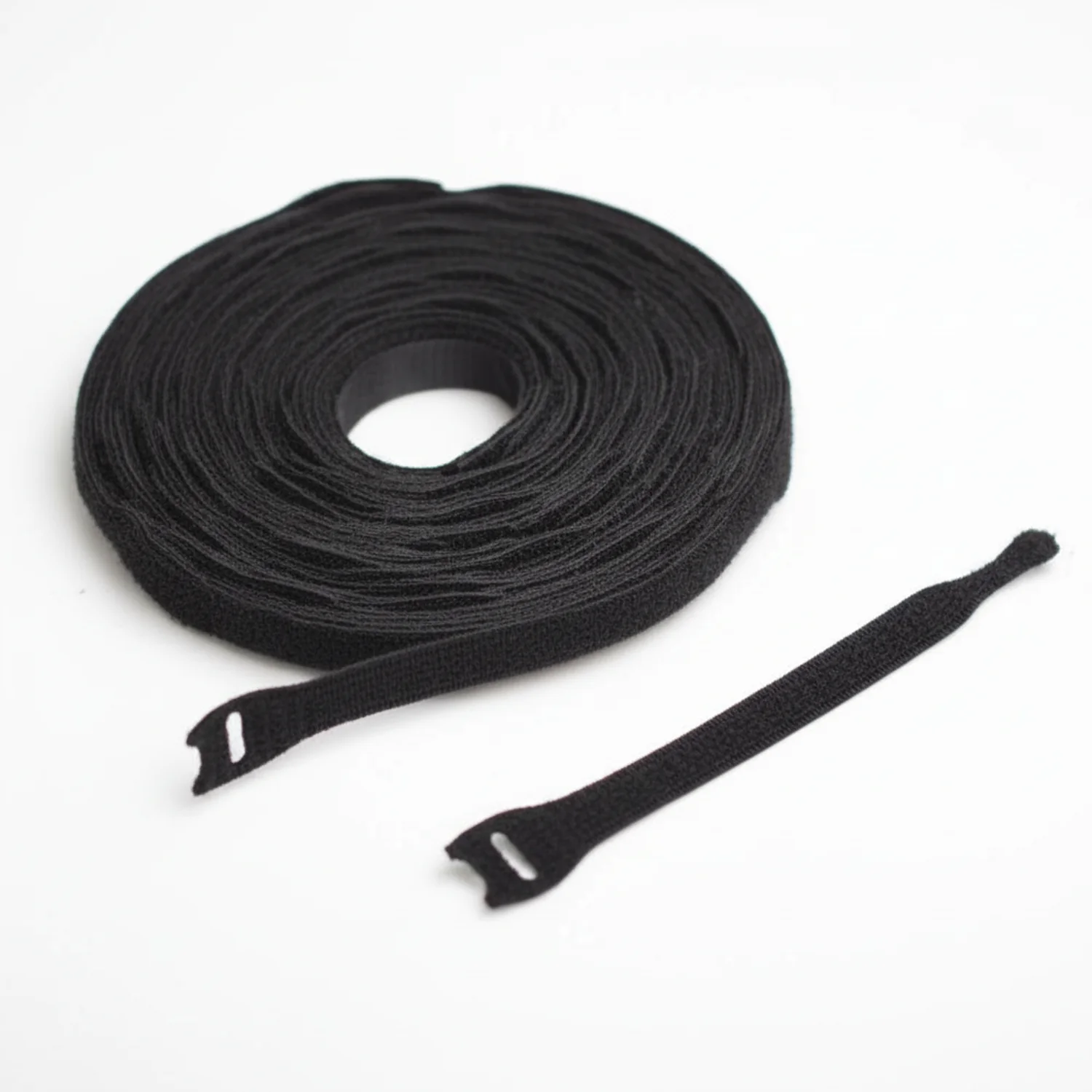 8" x 1/2" Velcro® Brand One Wrap® Straps, Black, 1329/Spool - Image 11