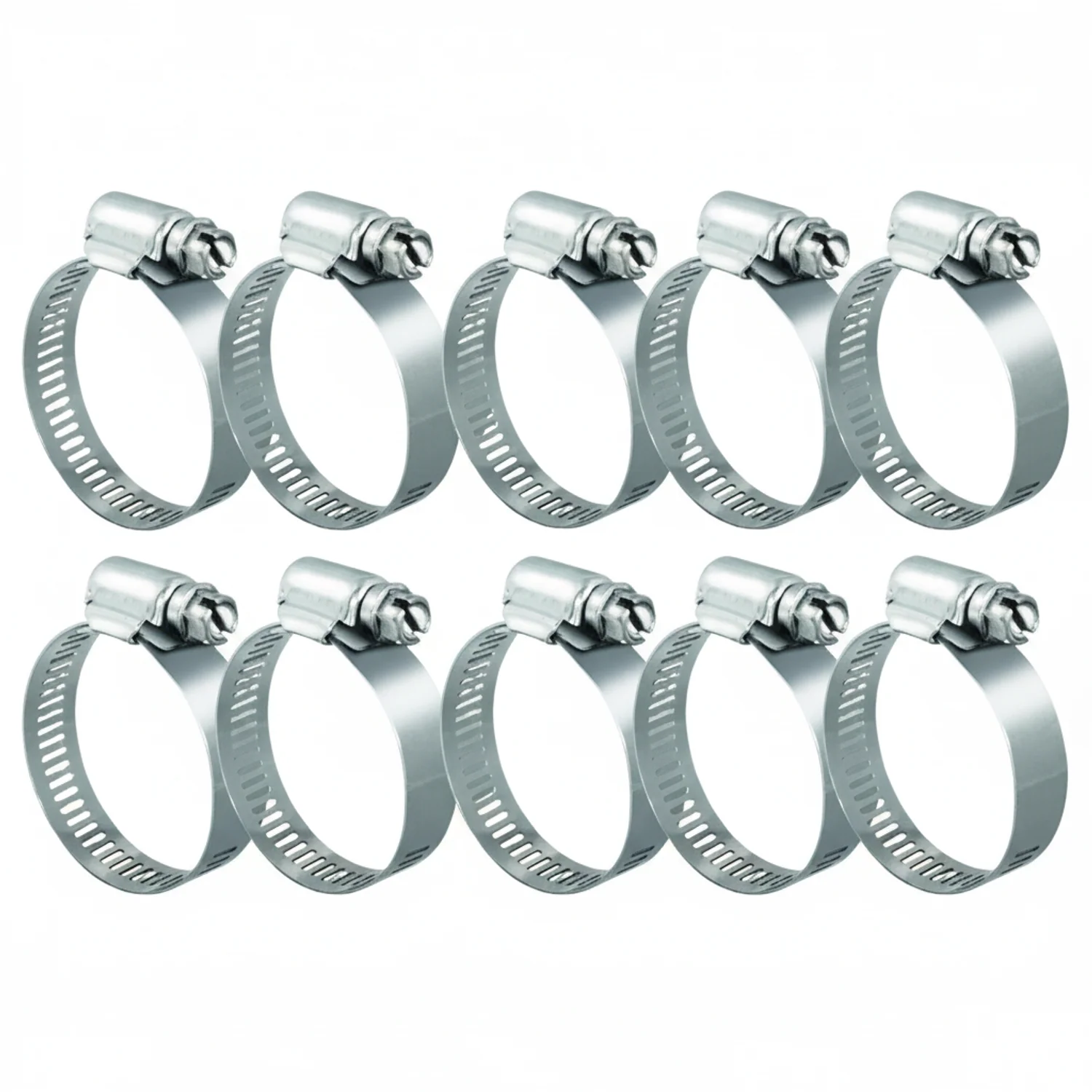 #8S All Stainless Steel Hose Clamp 10/box - Image 2